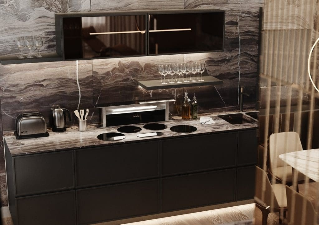 STONE APARTMENT. Interior Design & 3D Rendering | Alena Bulataya Design Buro