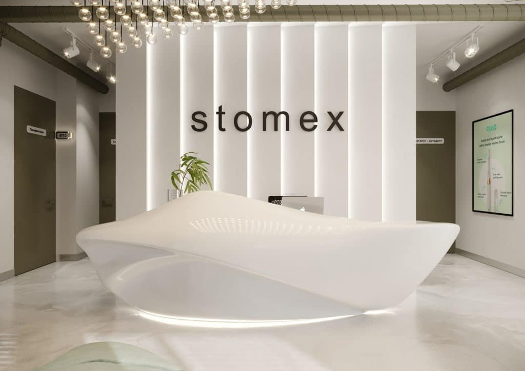 STOMEX DENTAL CLINIC. Interior Design & 3D Rendering | Alena Bulataya Design Buro