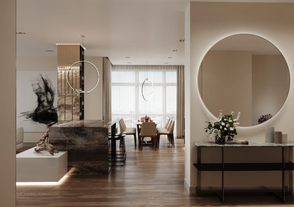 STONE APARTMENT. Interior Design & 3D Rendering | Alena Bulataya Design Buro