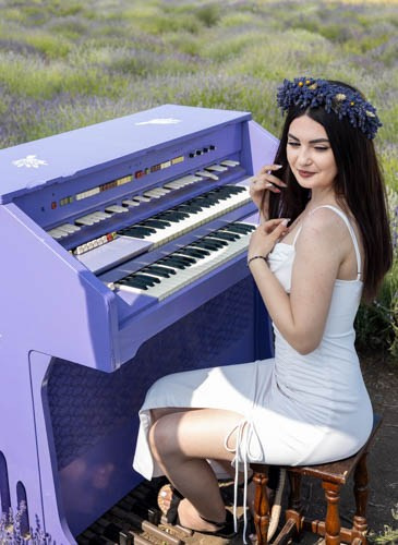 Sedinta foto in lanul de lavanda