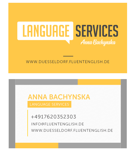 Визитки. Рекламное агентство в Германии