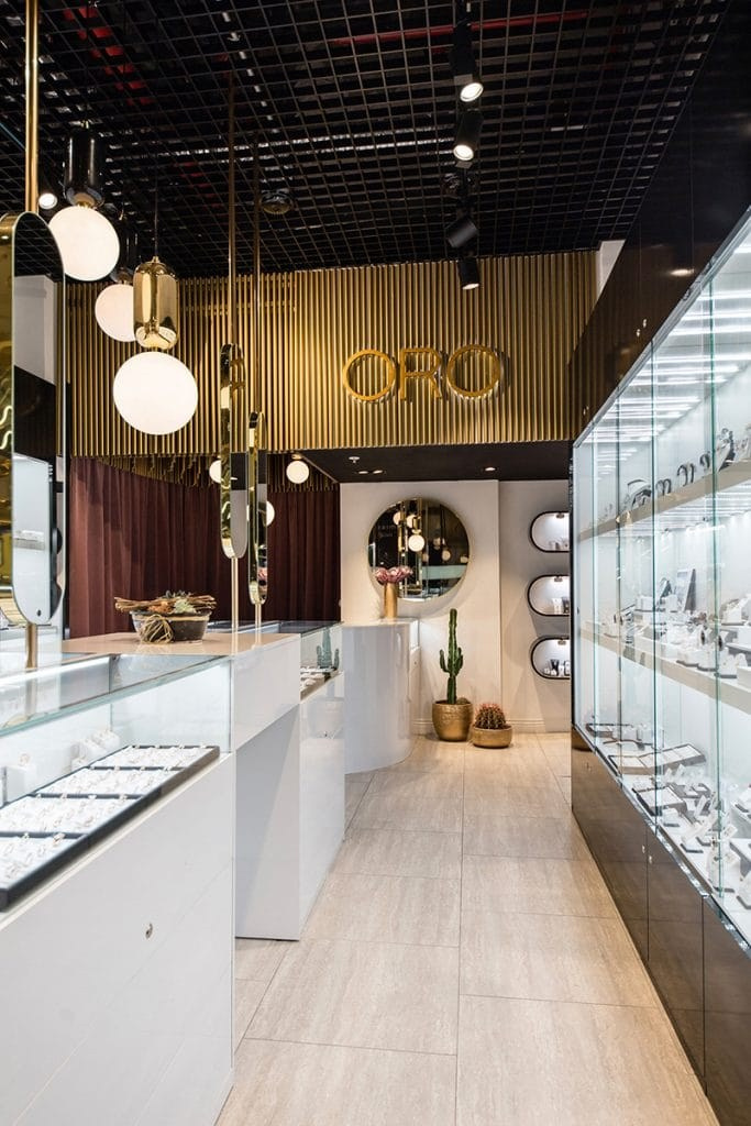 ORO JEWELRY STORE. Interior Design & 3D Rendering | Alena Bulataya Design Buro