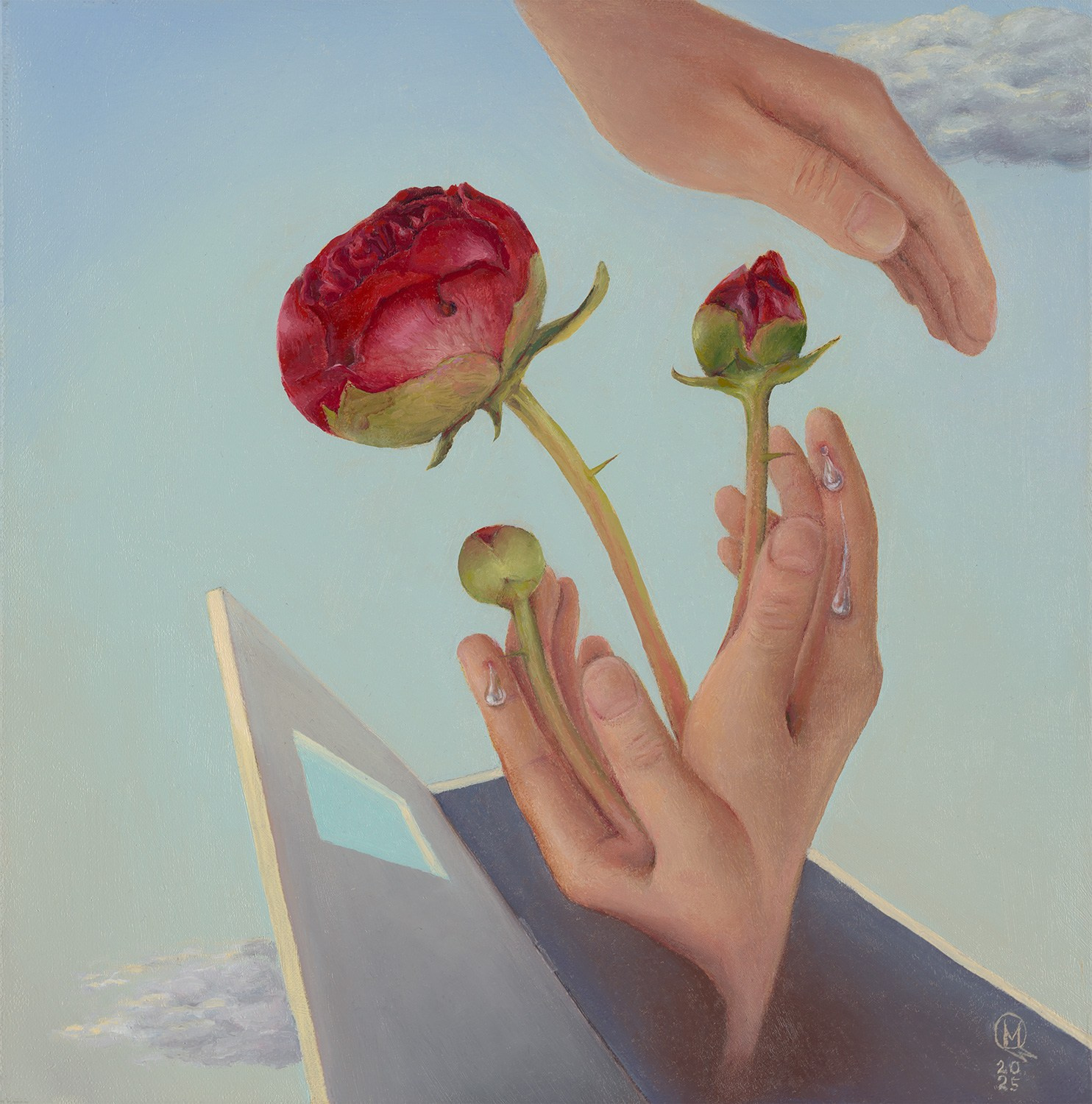 Surrealist artist Mariya Myronova based in Cambridge UK