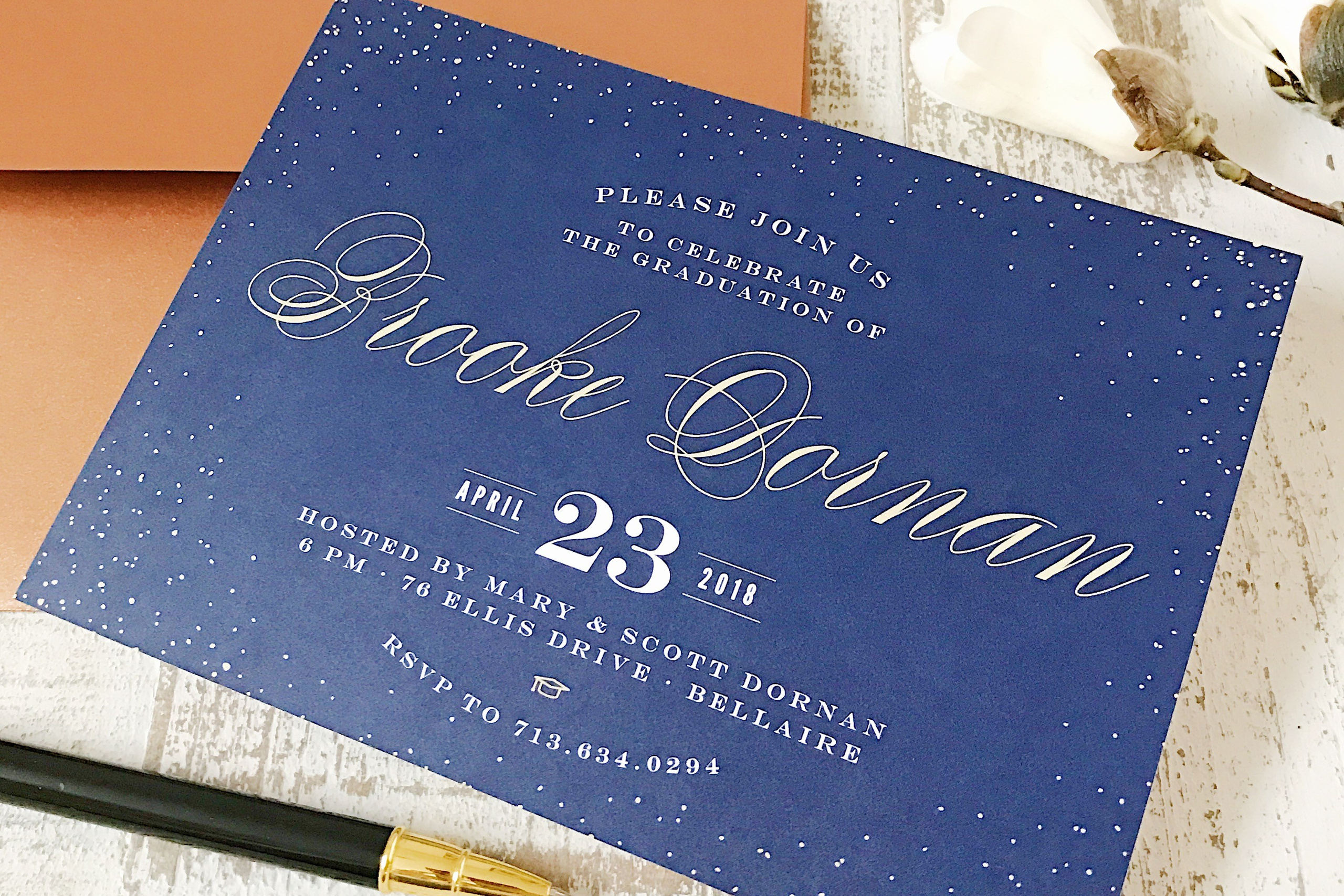 Basic Invite: Print Your Grad Party Invitations Easy. Portrait and graduation photographer Marina Simanava