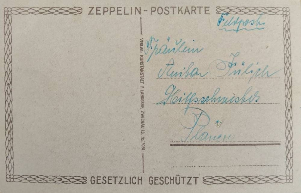 Vintage postcard: airship “Graf Zeppelin” and aviation history. Photographer, collector of vintage postcards, and creator of stories at the intersection of the past and the personal. Irina Dainakova