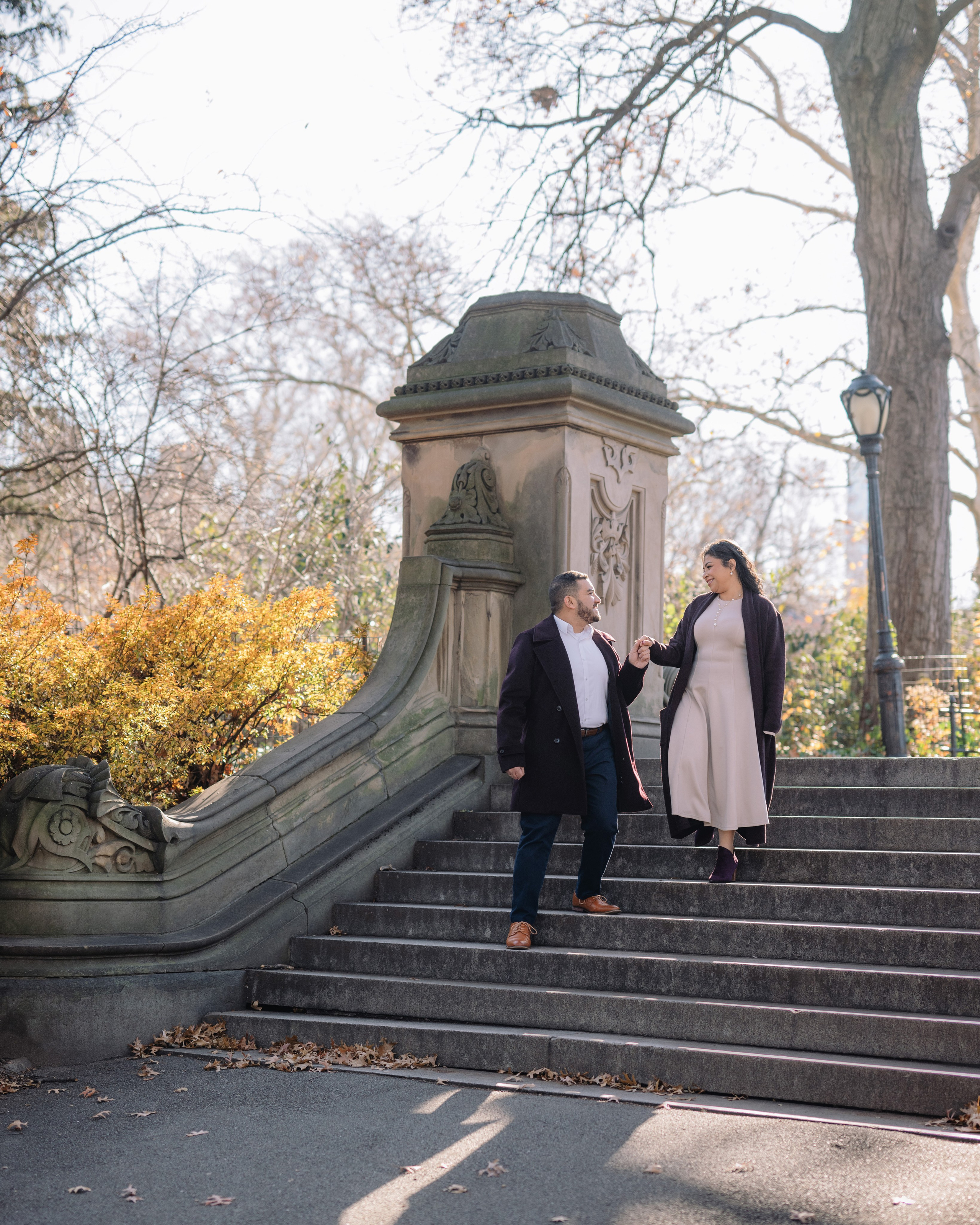 Marina and Mina in Central Park | NYC Engagement Photography
