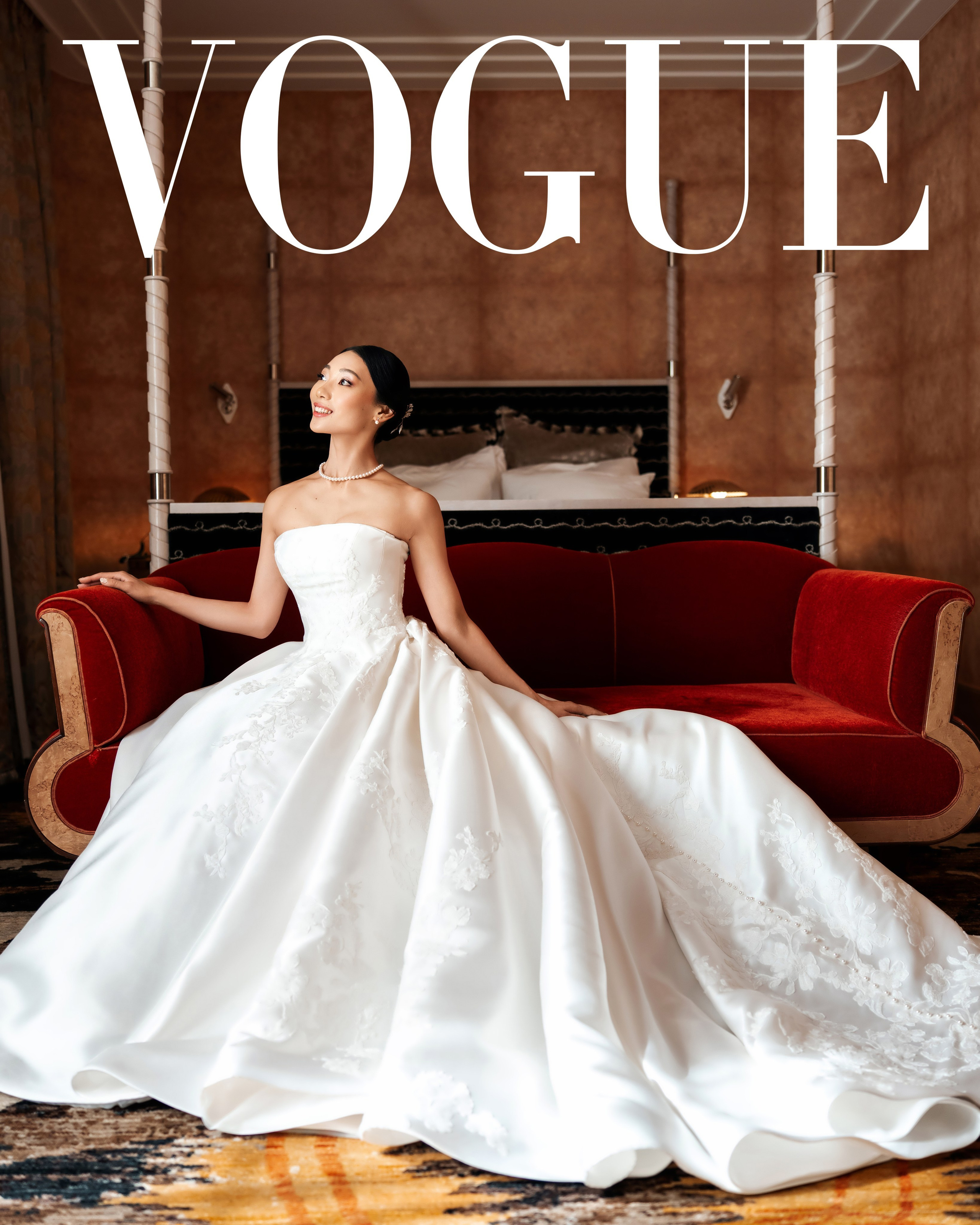 Elegant bride and groom during a luxury destination wedding in Italy