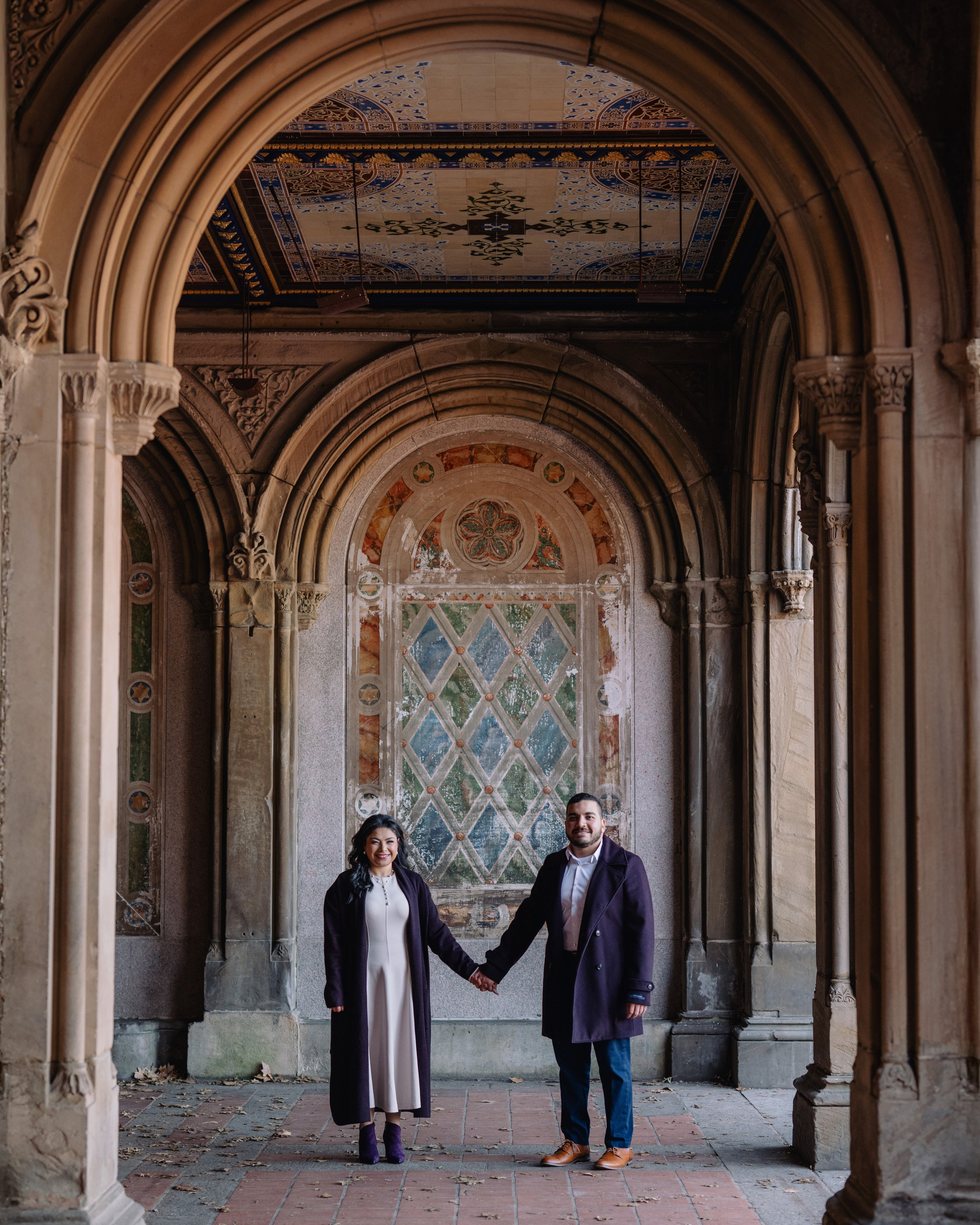 Marina and Mina in Central Park | NYC Engagement Photography