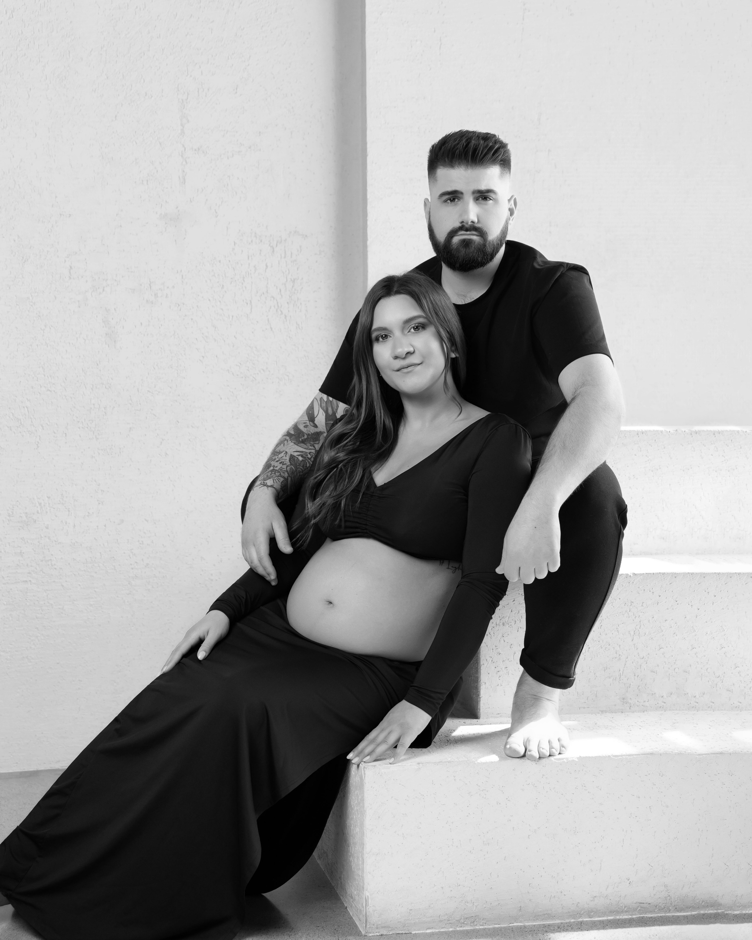 servizio fotografico maternity in coppia a Vicenza