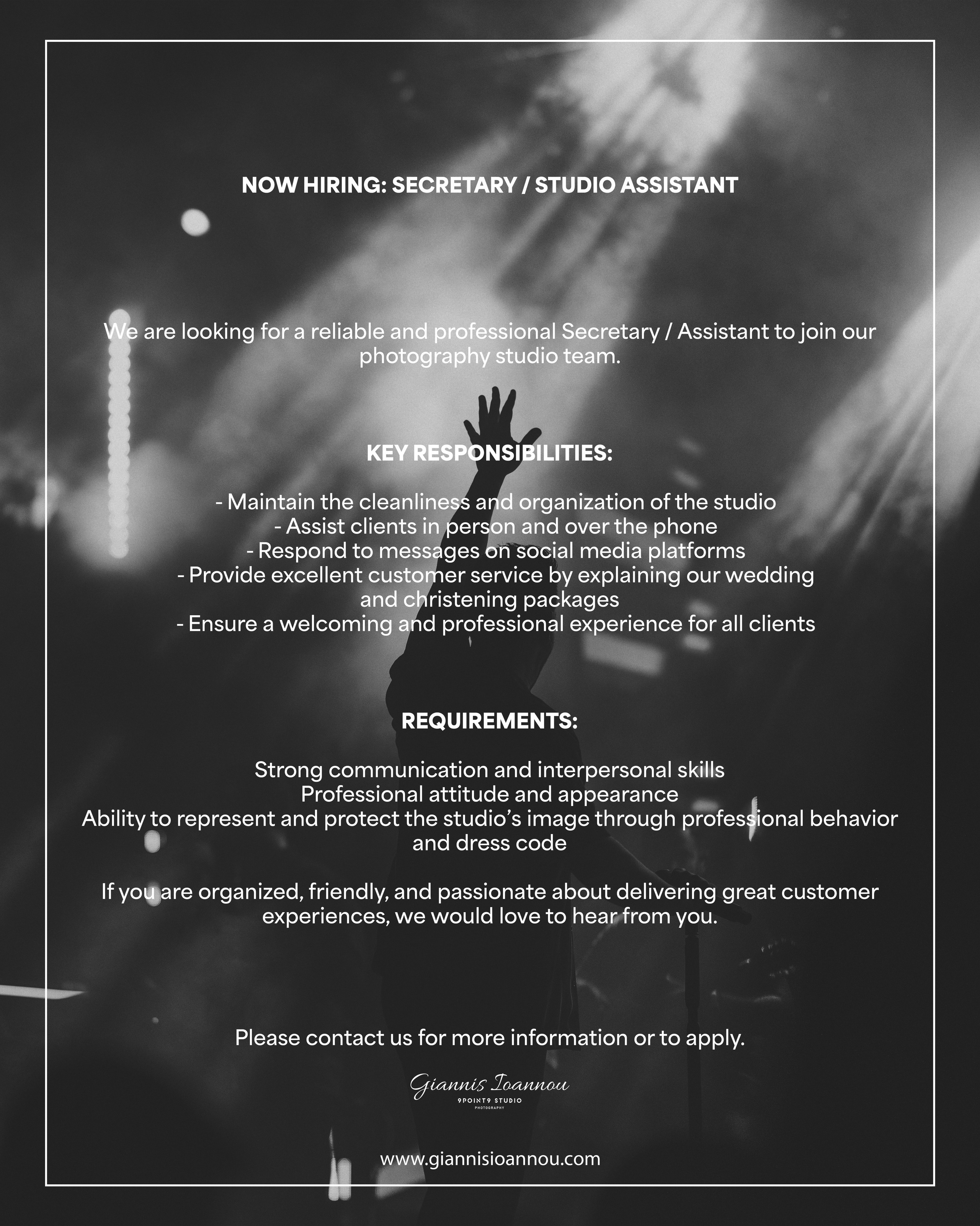 Open Positions. Giannis Ioannou