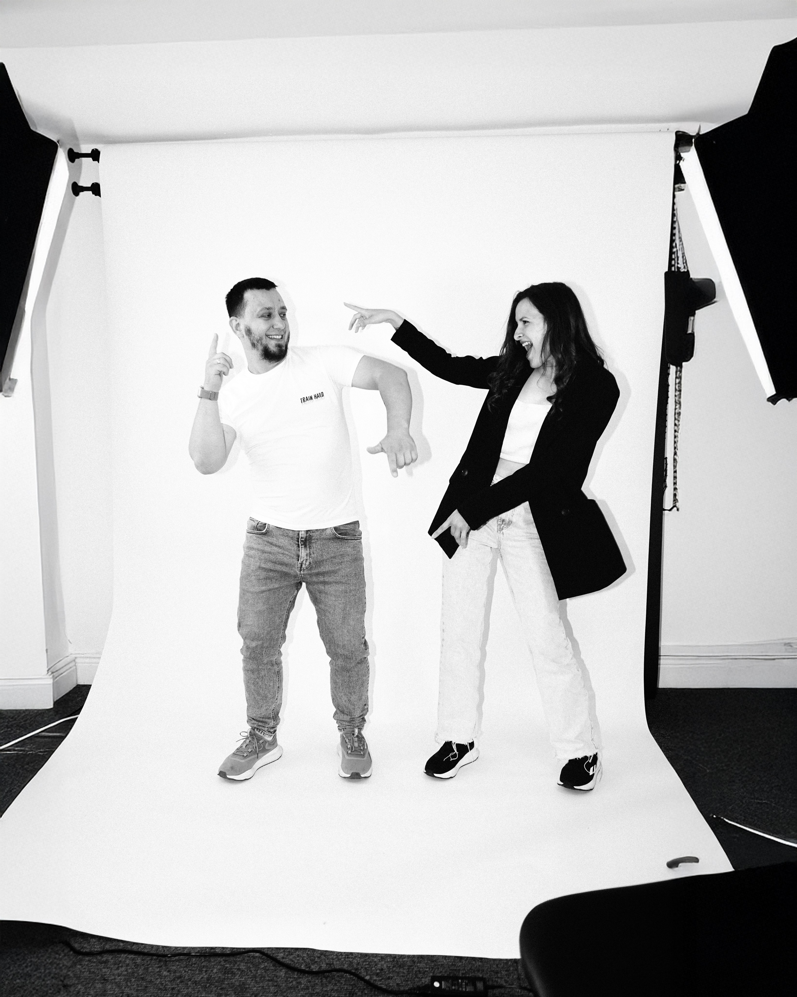 Behind the scenes of a studio photoshoot in Wexford — creative portrait photographer AMELPOMENEM PHOTO.