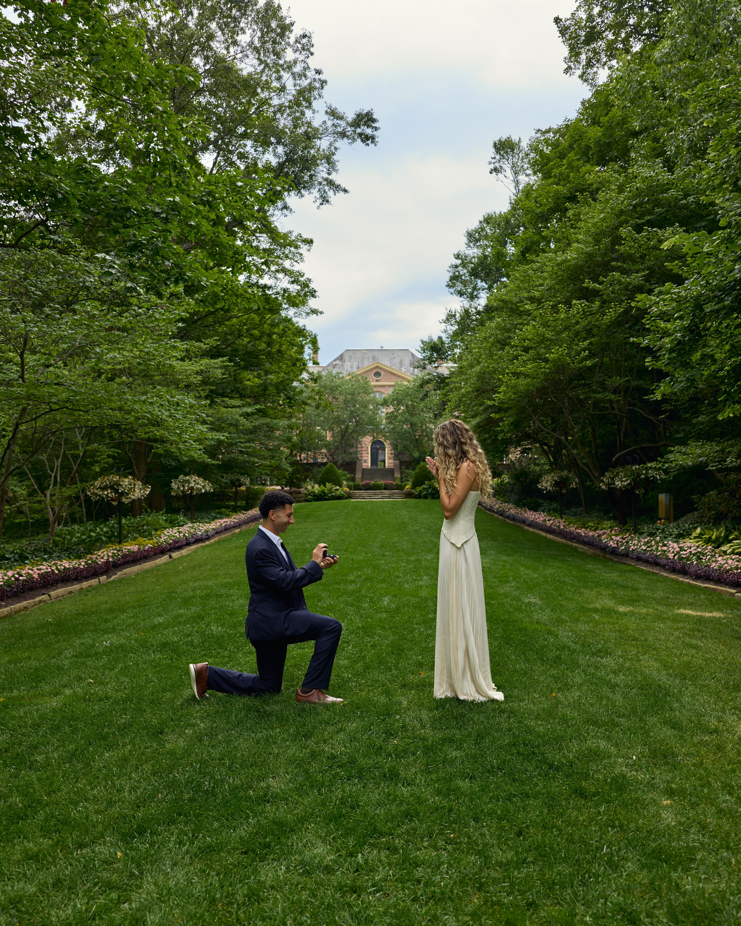 Romantic Surprise Proposal at Kingwood Center Gardens. Kovyphoto