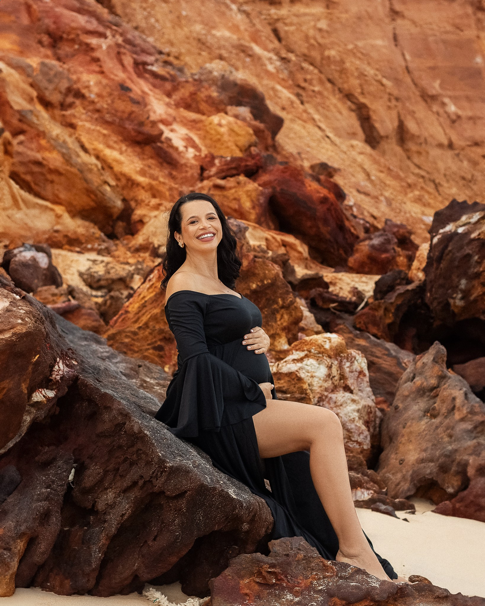 fotografia de gravidez ao ar livre ensaio gestacional em Alagoas fotos de gestante na praia dicas para ensaio de gravidez externo melhores locais para fotos de gestante