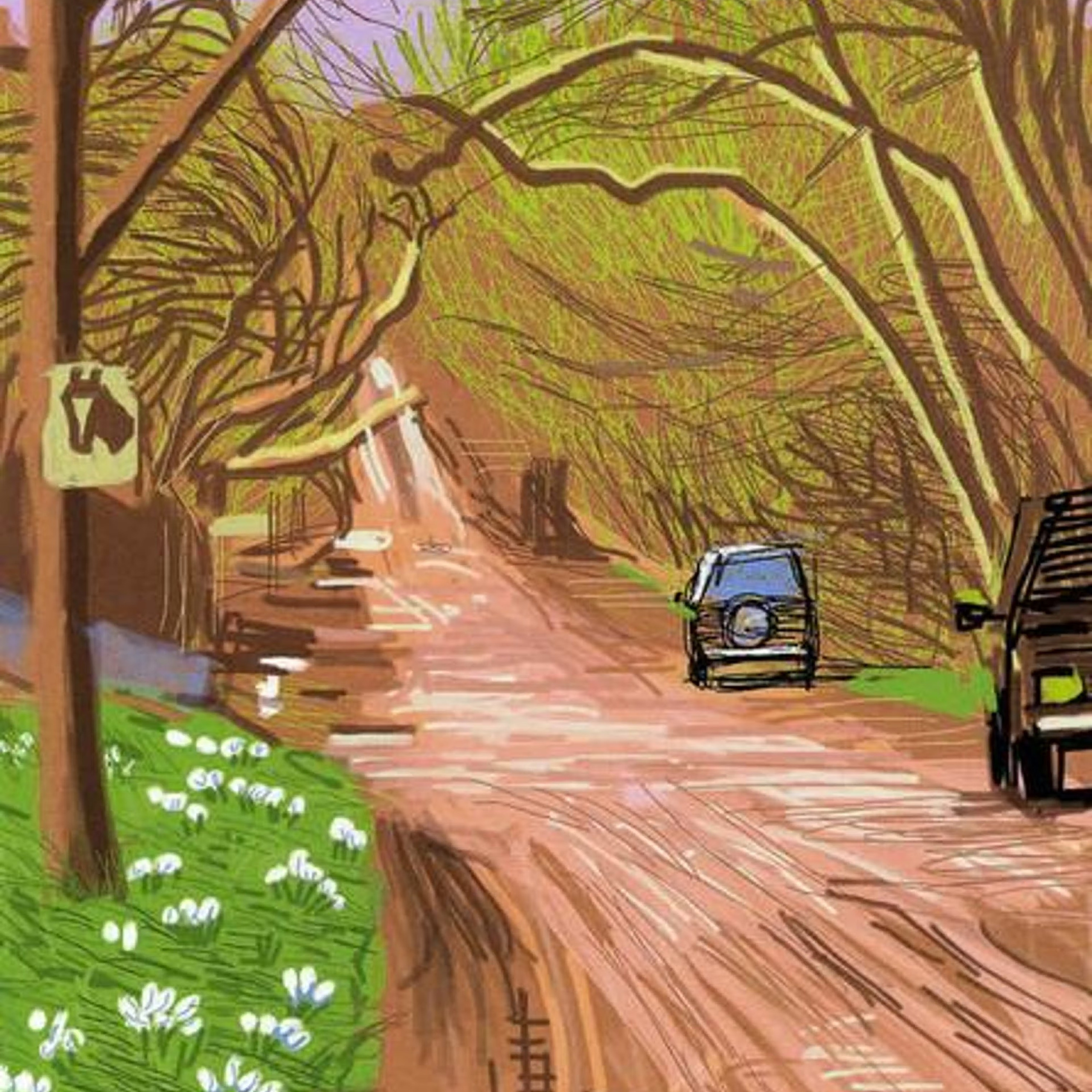 The Arrival Of Spring In Woldgate, East Yorkshire In 2011 (twenty eleven) - David Hockney