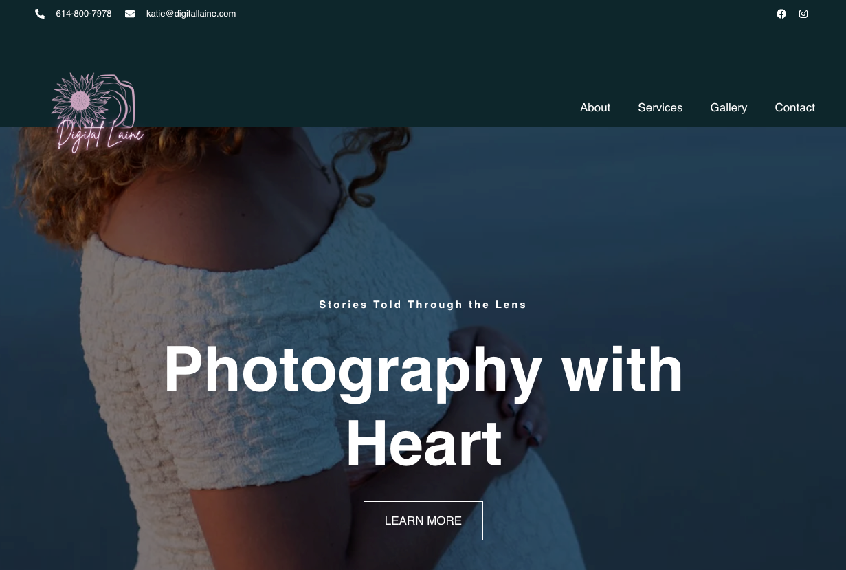 Web Portfolio. Travel and family photographer in South Carolina
