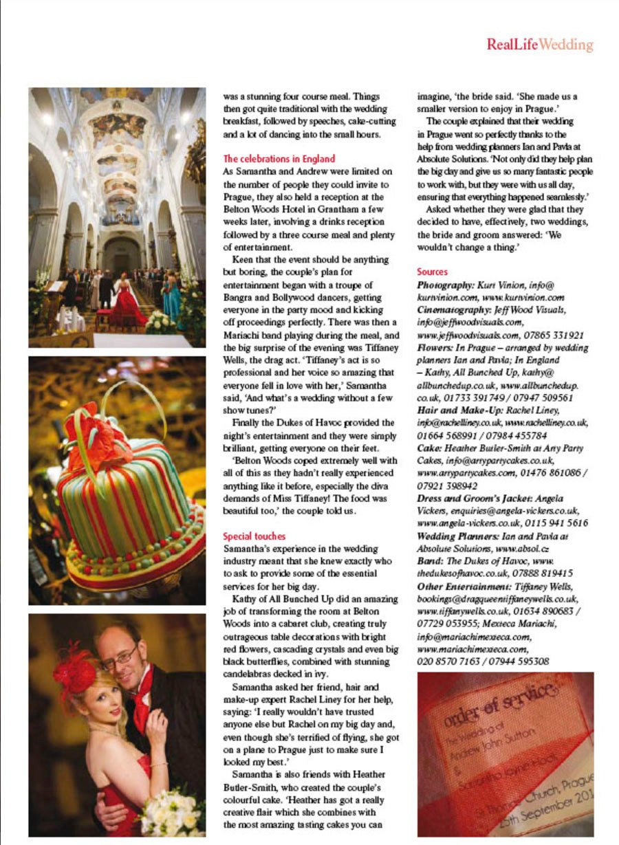 Sam and Andy: St Thomas Wedding Prague