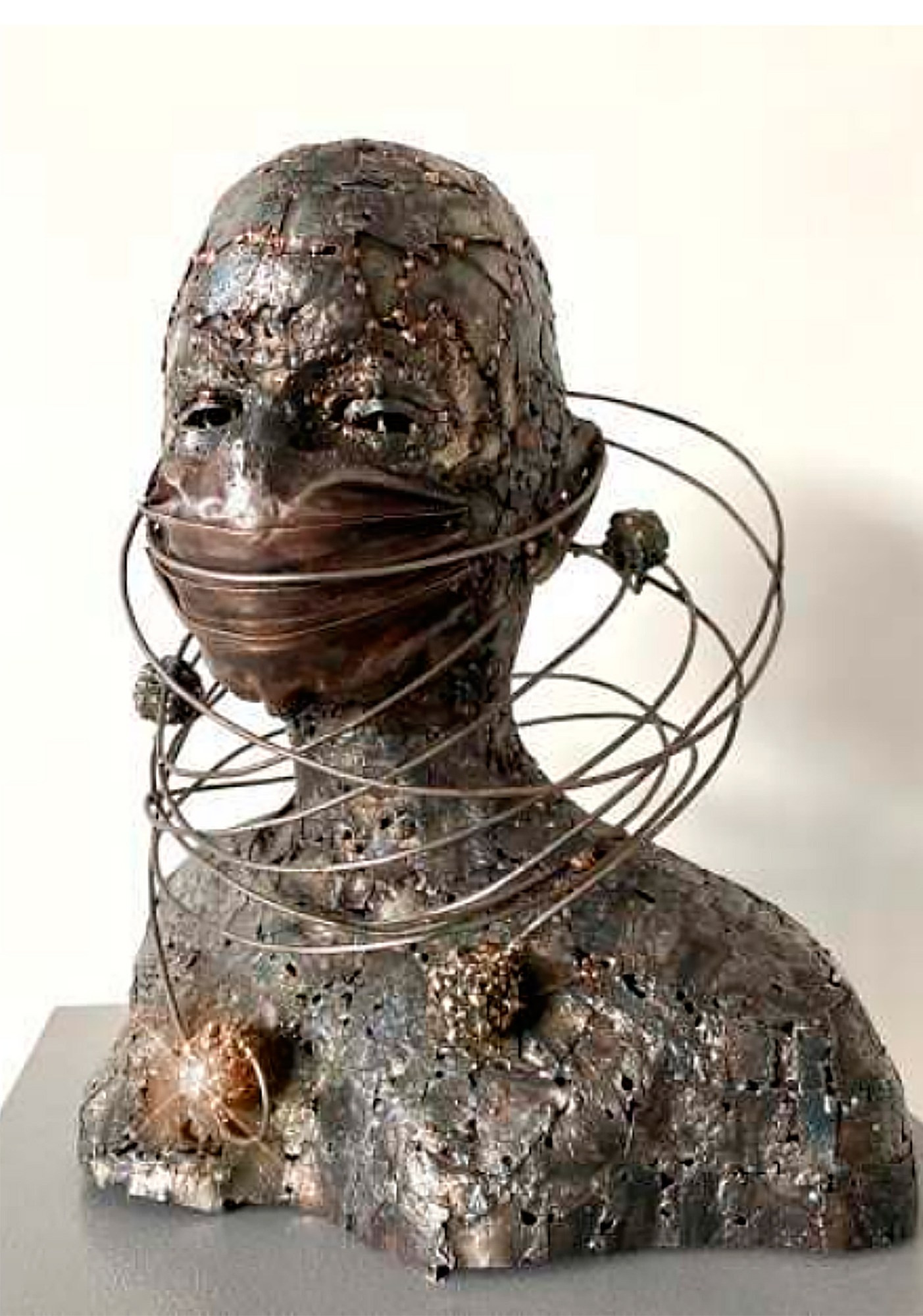 Автопортрет 2020-го, кованая сталь, I место по результатам зрительского голосования на Арт-Минск 2021