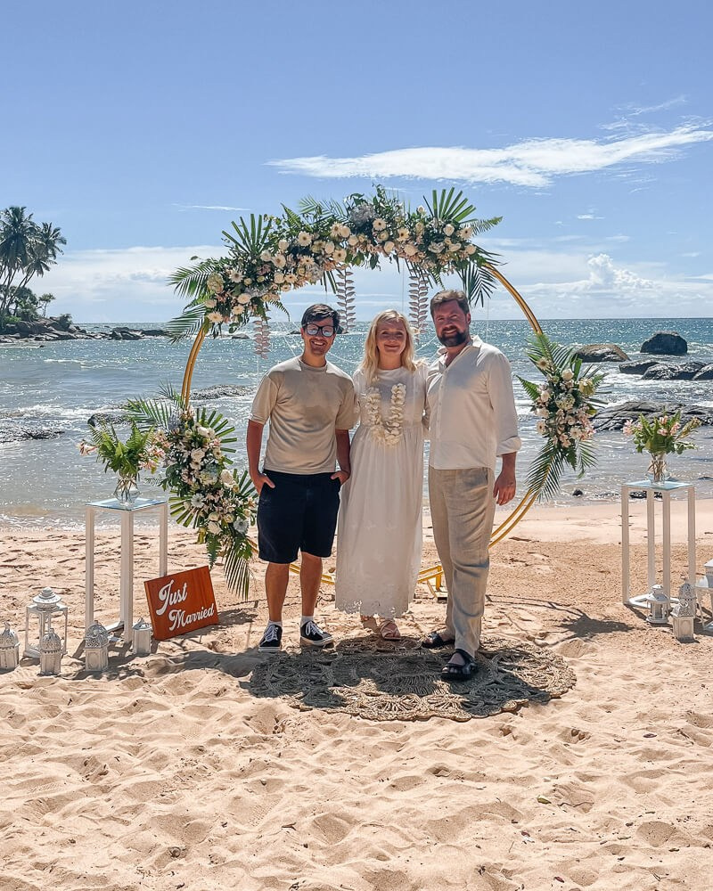 Bride and groom exchanging vows at a stunning Kingston wedding venue.