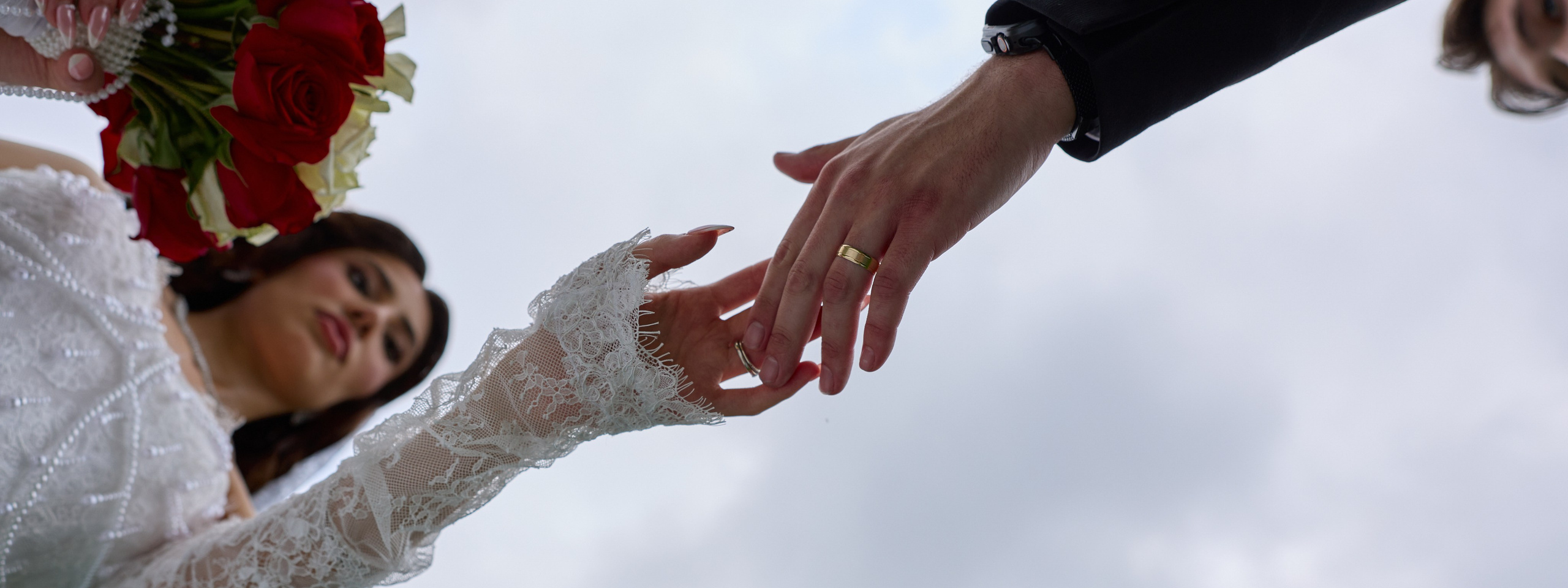 Bride and groom sharing an emotional moment during their Columbus Ohio wedding