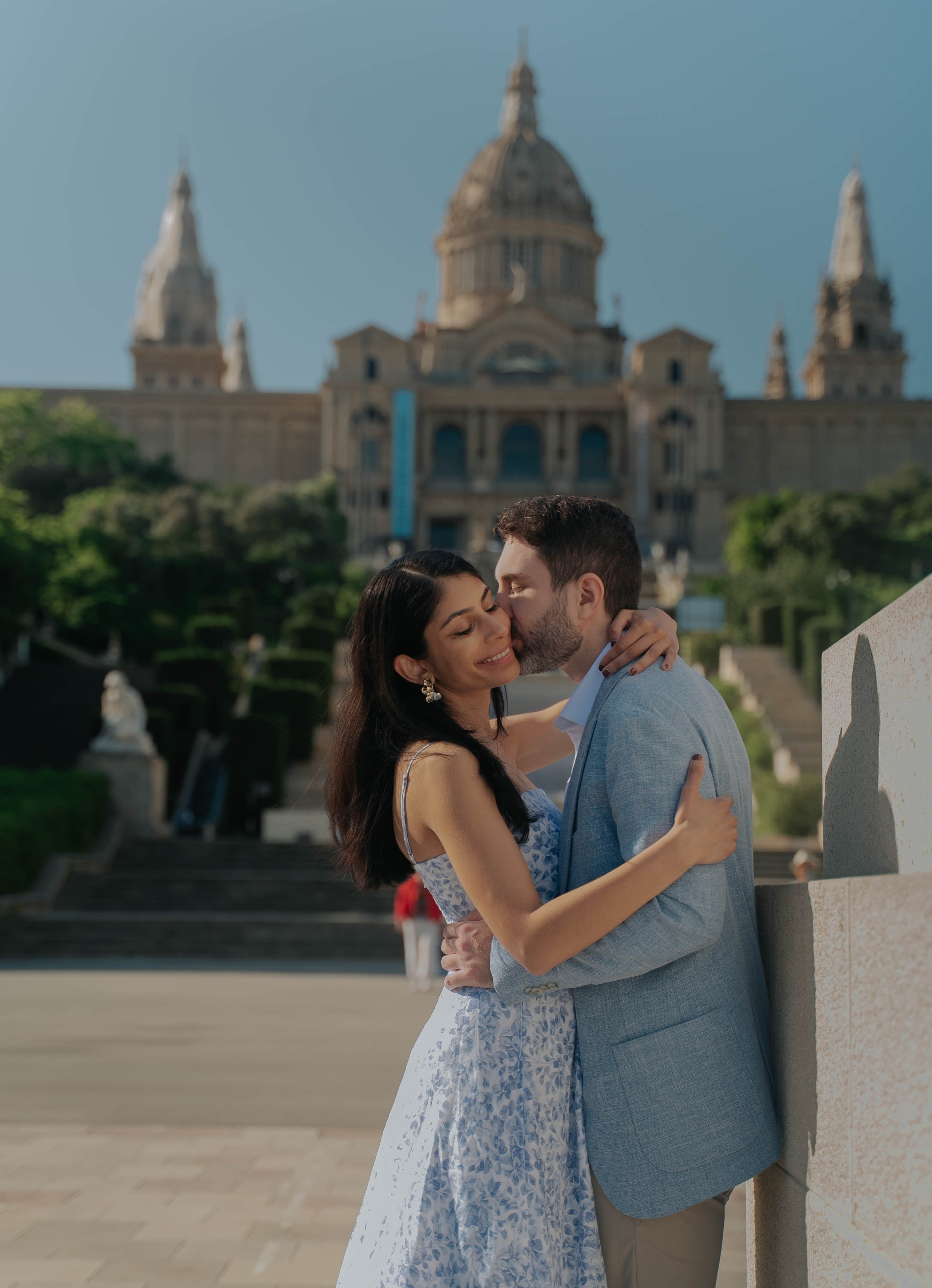 Love Story Photoshoot in Barcelona With an Engagement Photographer