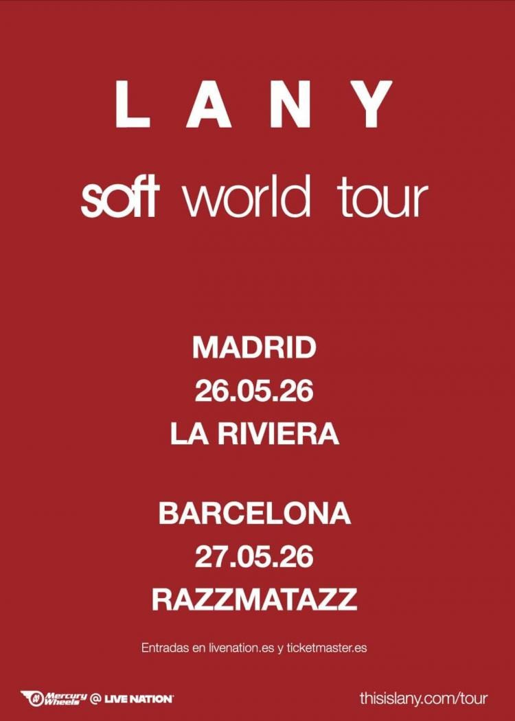 LANY — концерт в Испании 2026: Мадрид и Барселона | Soft World Tour | FOTKAI