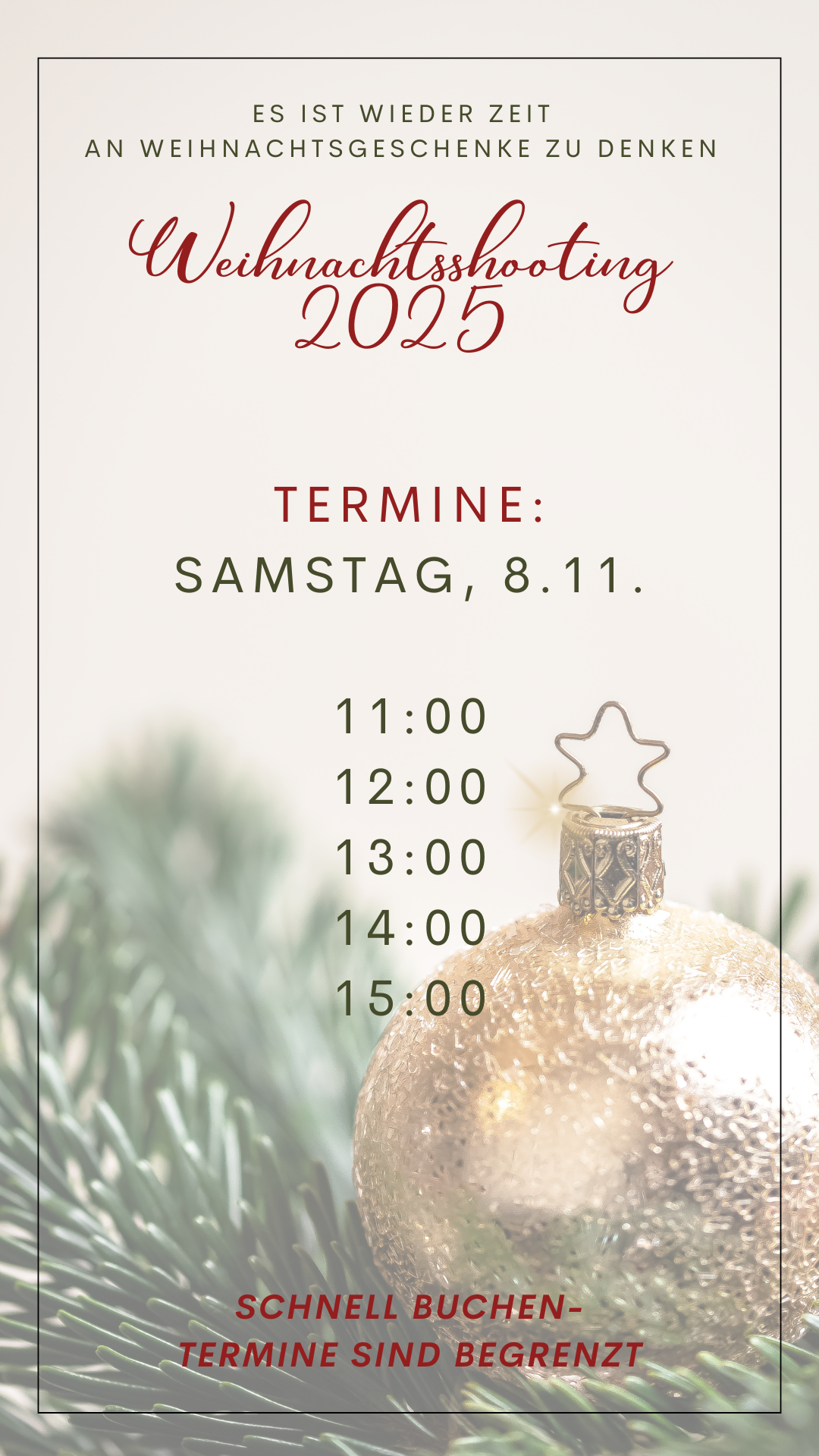 Weihnachtsshooting. Liebevolle, emotionale, natürliche Fotografie in Rottweil und Umgebung
