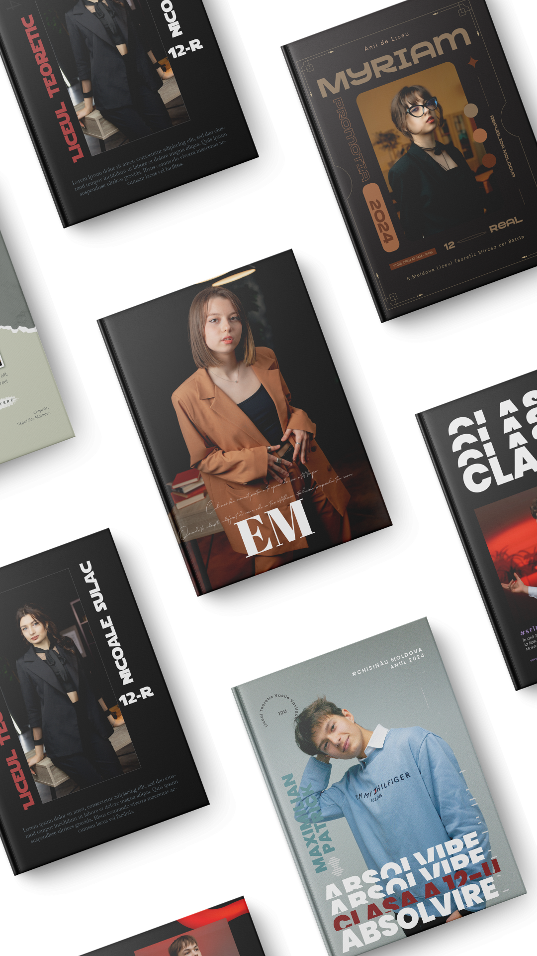 Album personalizat cu poze de absolvire, format 20x30 cm