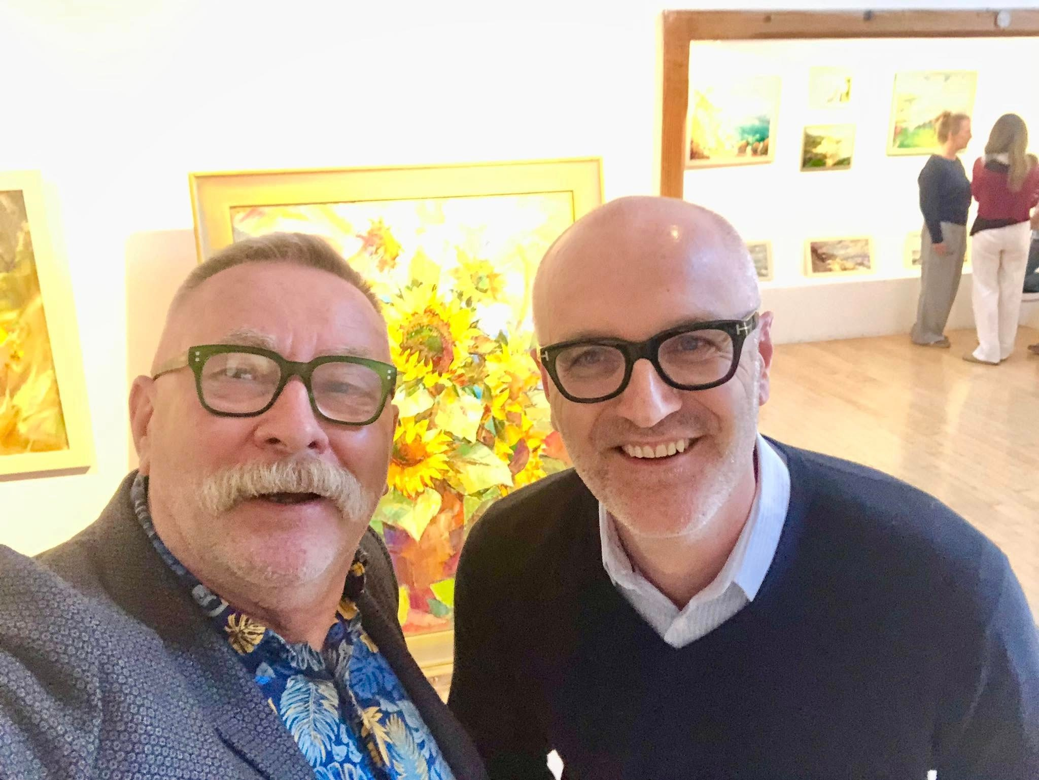 Exhibition at Wingfield Barns. Andriy Nekrasov artist