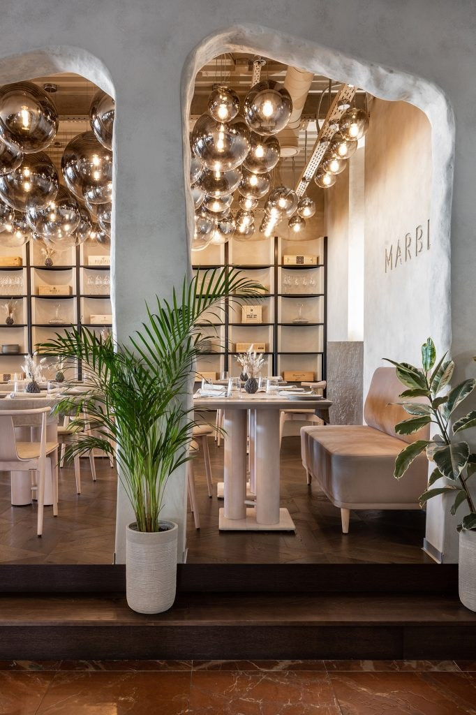 MARBL RESTAURANT. Interior Design & 3D Rendering | Alena Bulataya Design Buro