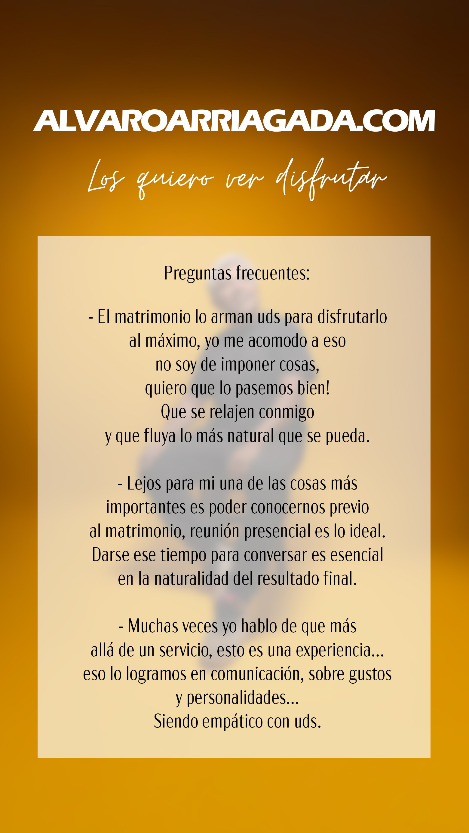 Contacto. Alvaro Arriagada Fotografía