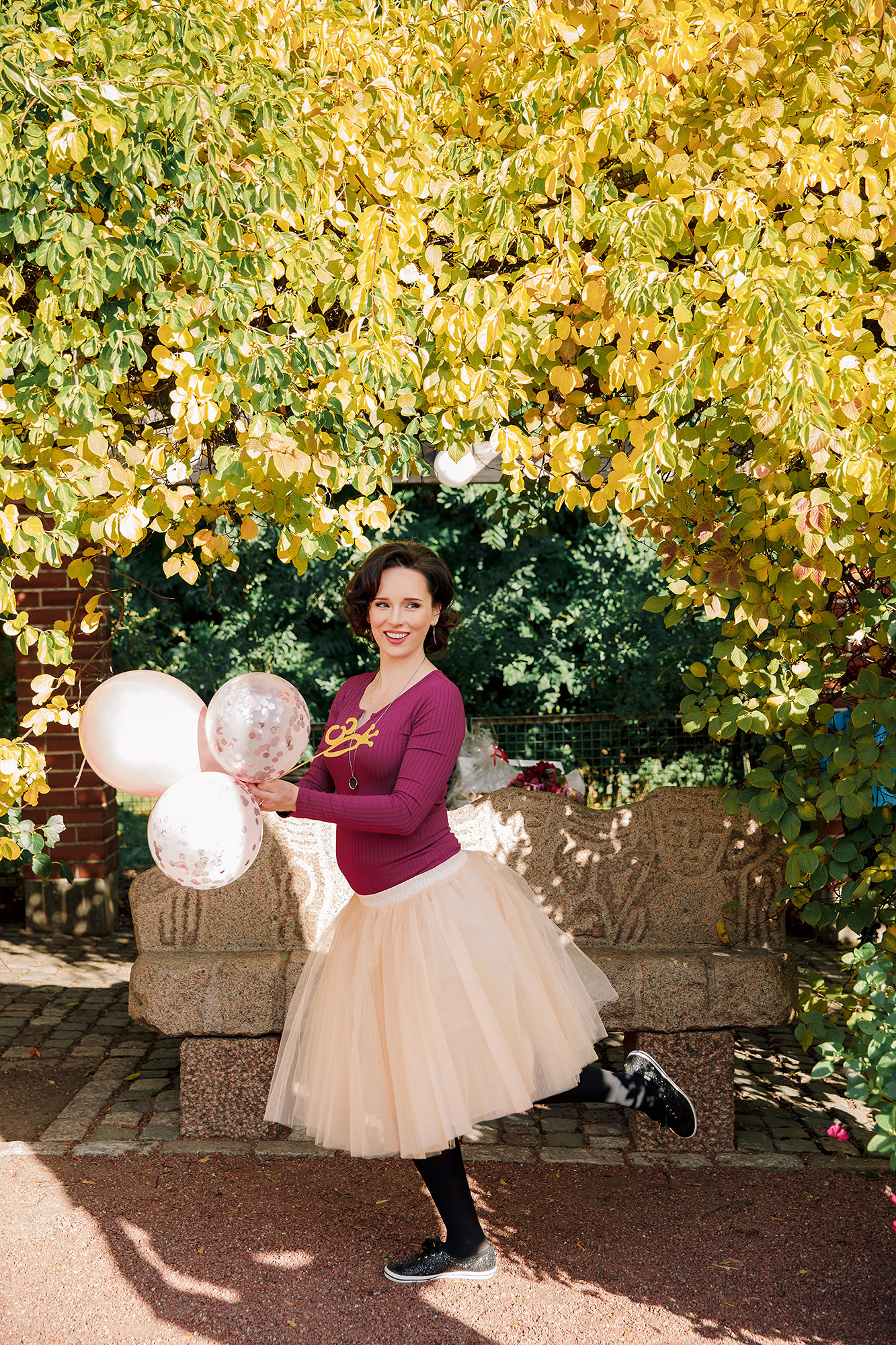 Perhekuvaus Helsingin talvipuutarhassa