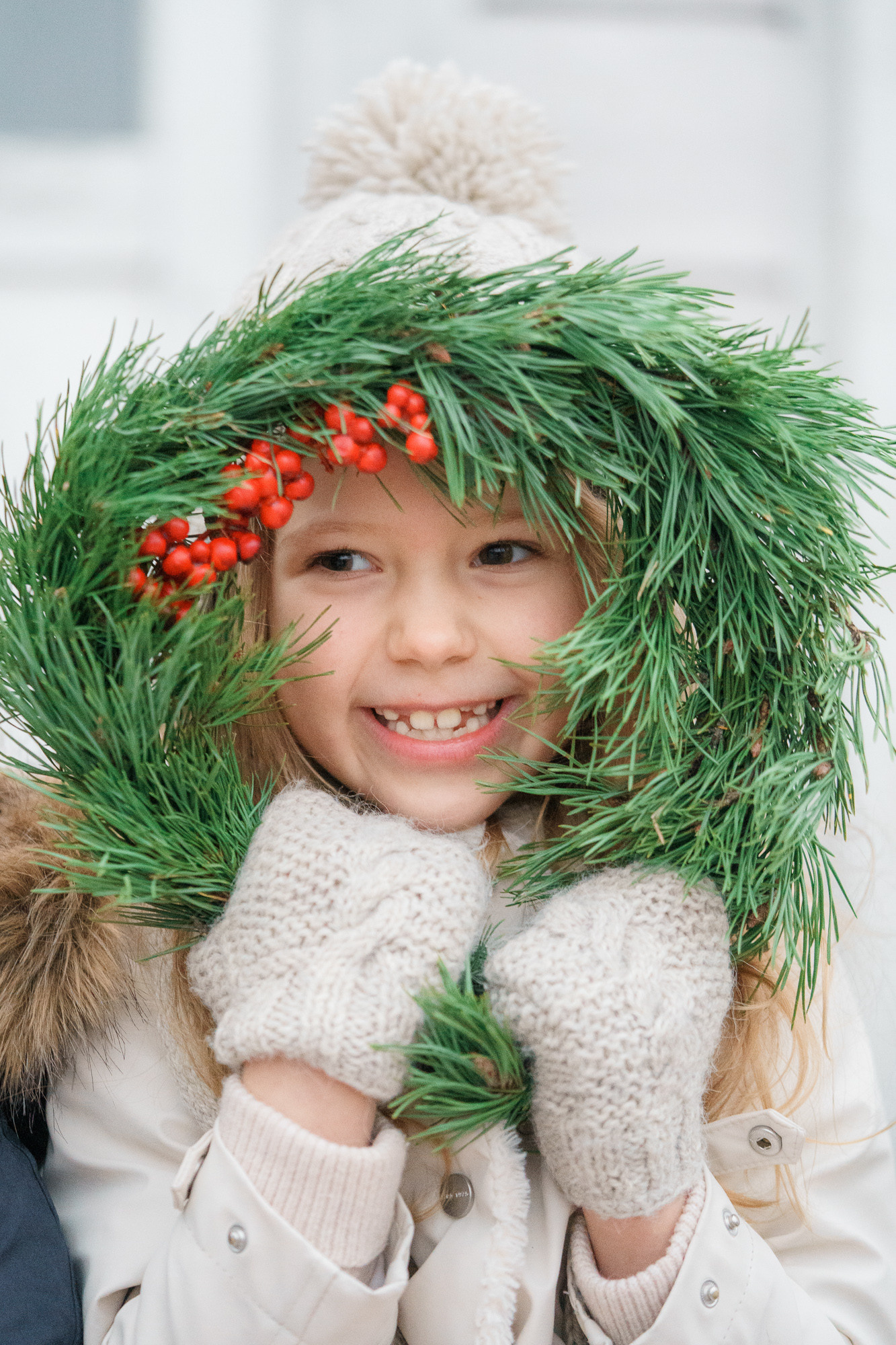 Jouluaiheinen lapsikuvaus miljöössä