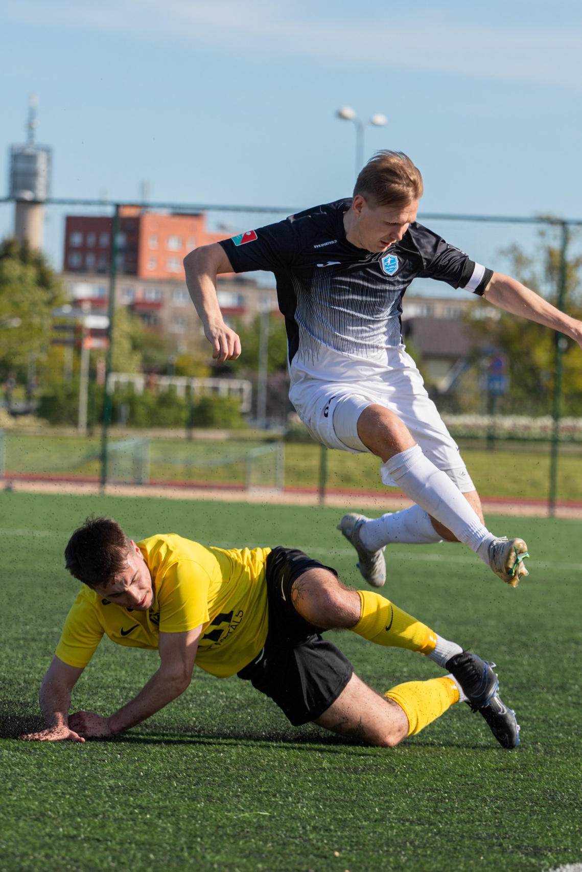 Футбольный снимок во время игры