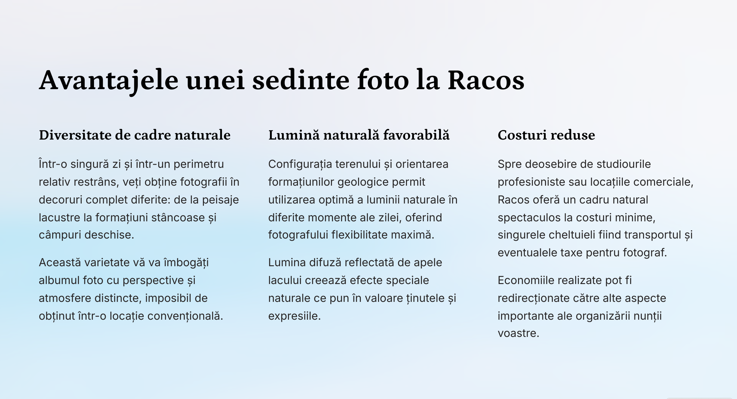 Racos locatia de vis pentru sedinta foto „Trash the Dress”