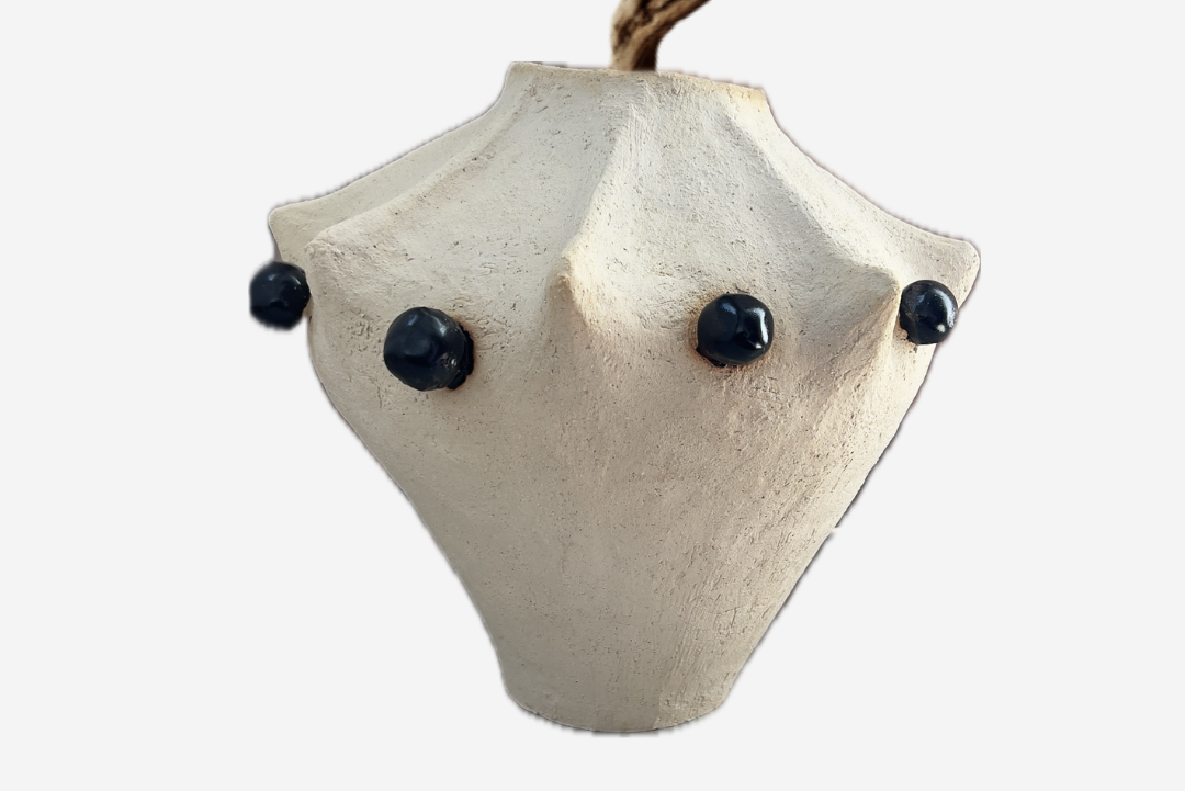 beautiful handmade ceramic vase on the table
