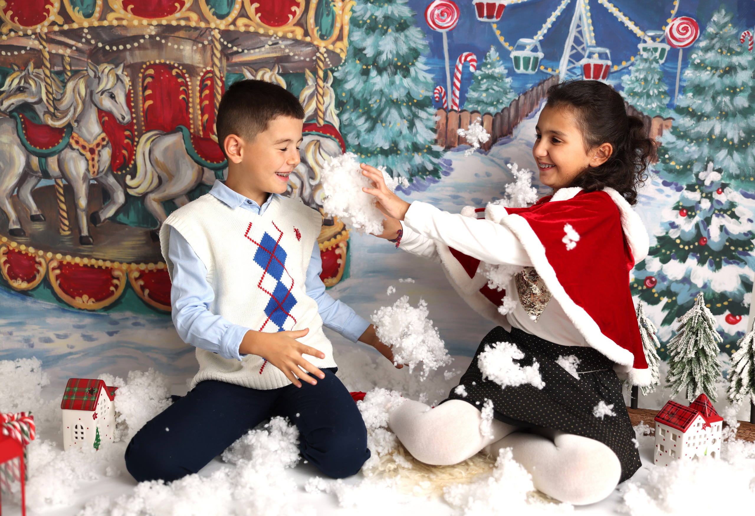 Séance Photo de Noël 2024. Photographe professionelle spécialisée dans la photographie de grosses