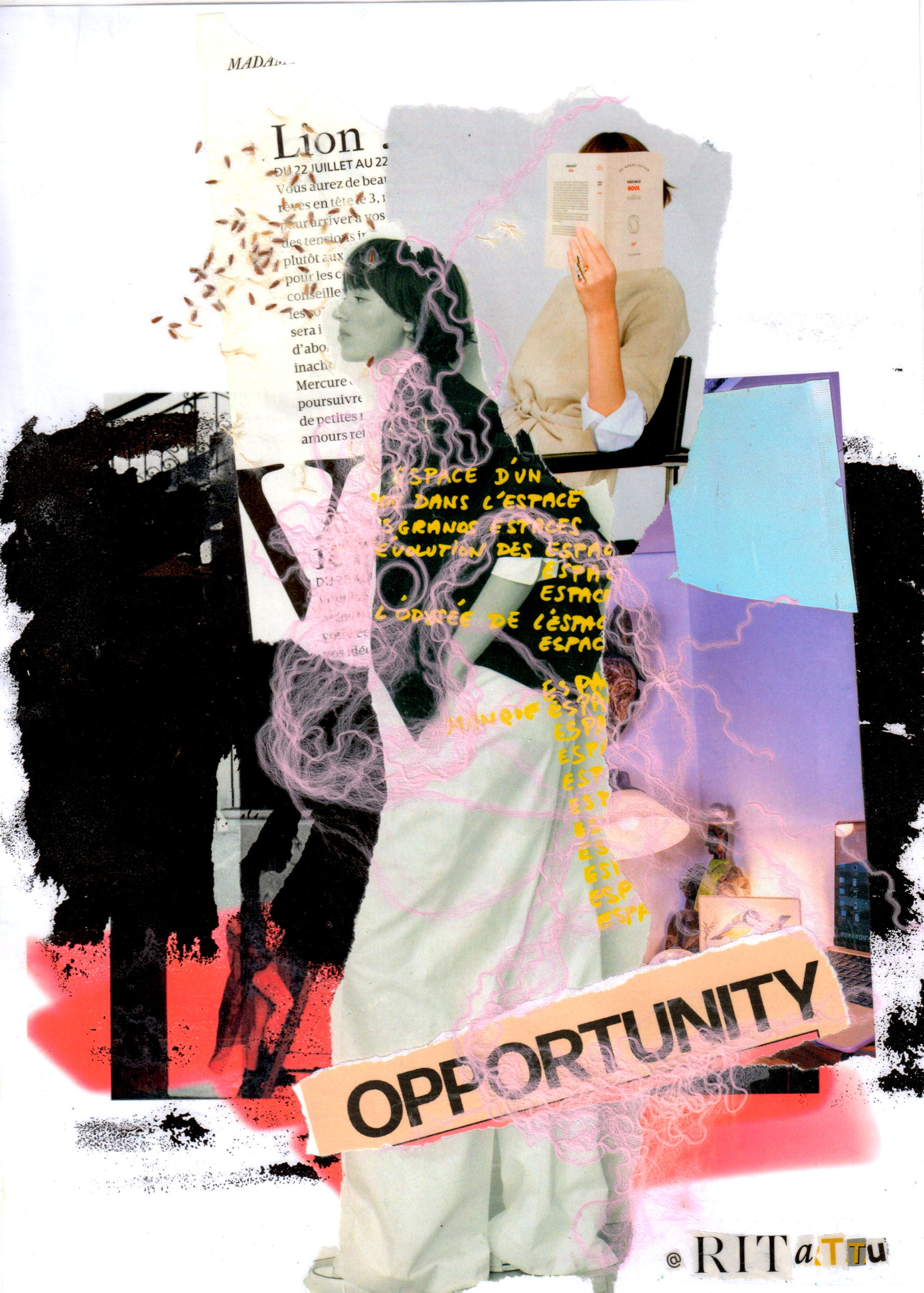 Opportunity. Rita Salnikova — Collage Artist and Visual Creator in Grenoble France