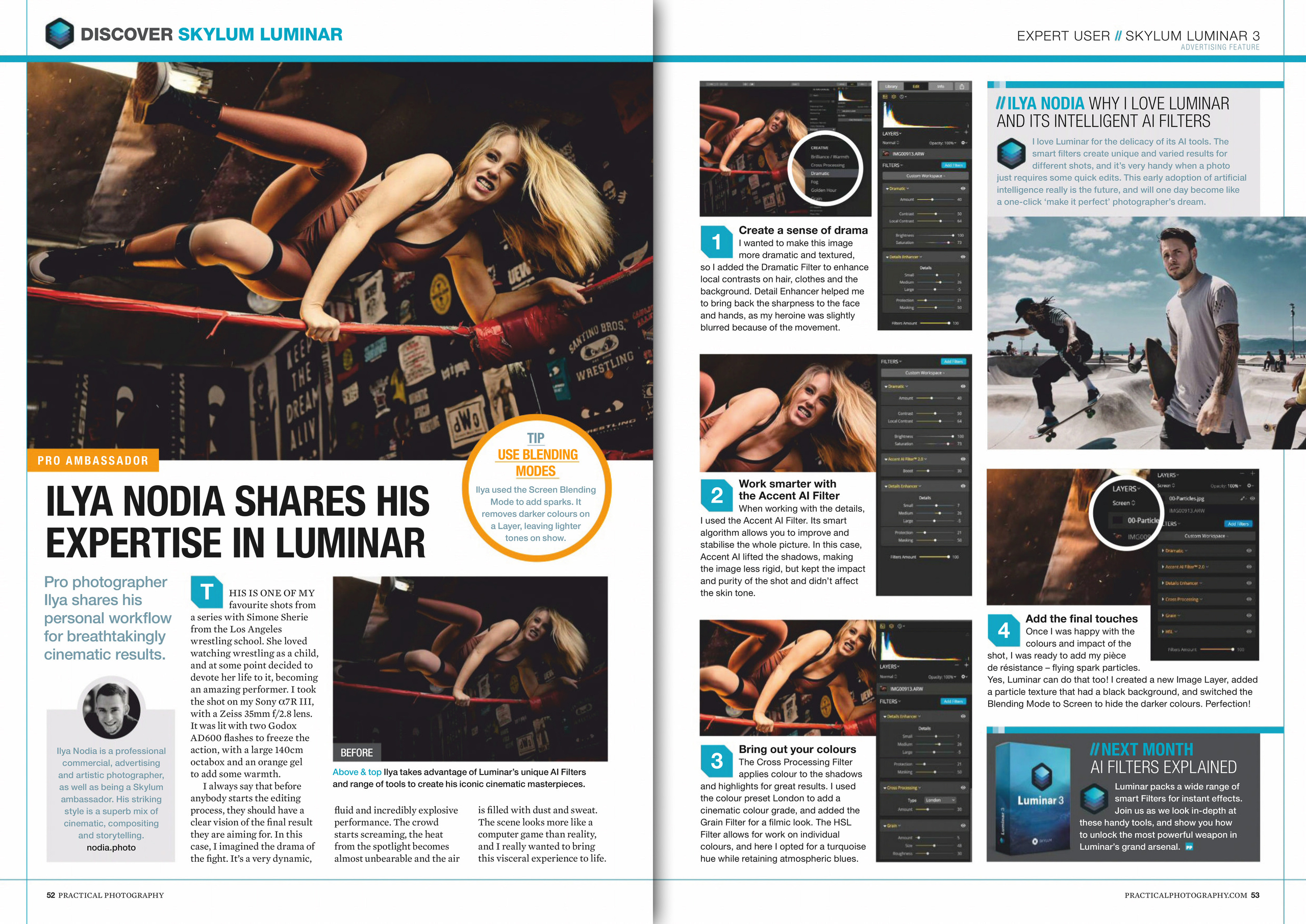 Press: Practical Photography Magazine, JUL 2019. Ilya Nodia — Cinematic Stories, Directing, Advertising