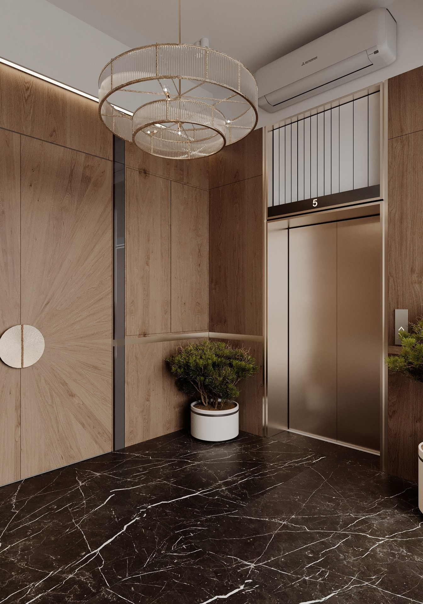 APARTMENT IN DHELI. Дизайн интерьера и 3D-визуализация | AB Design Buro