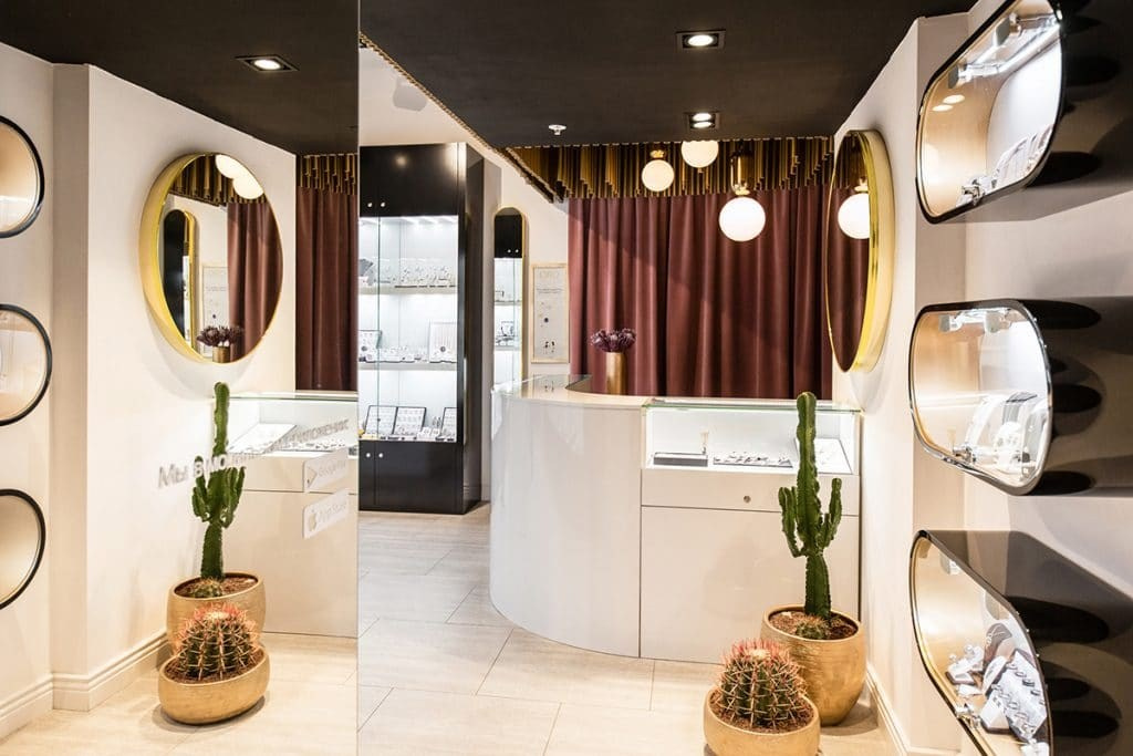 ORO JEWELRY STORE. Interior Design & 3D Rendering | Alena Bulataya Design Buro