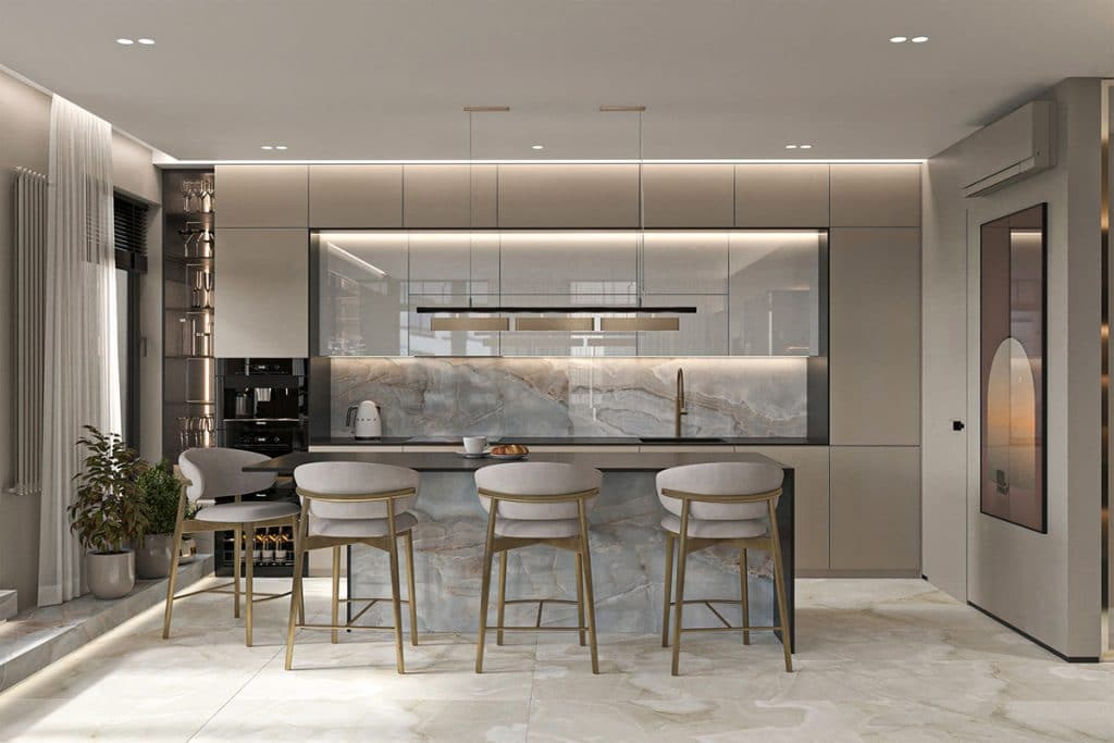 ELEGANT APARTMENT. Interior Design & 3D Rendering | Alena Bulataya Design Buro
