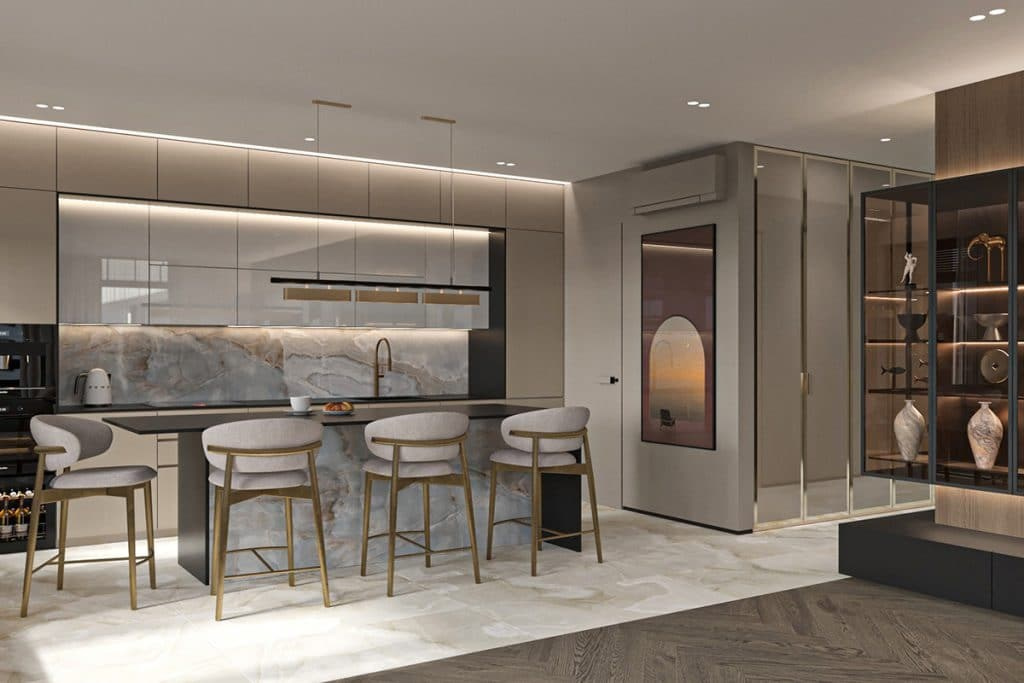 ELEGANT APARTMENT. Interior Design & 3D Rendering | Alena Bulataya Design Buro