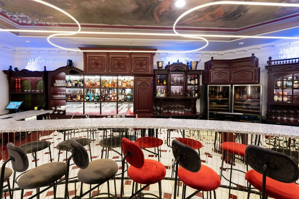 ZA POBEDOY FEEDING BAR. Interior Design & 3D Rendering | Alena Bulataya Design Buro