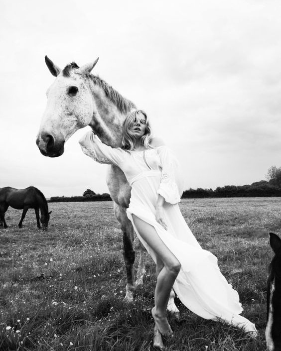 Process — a ballerina and a horse