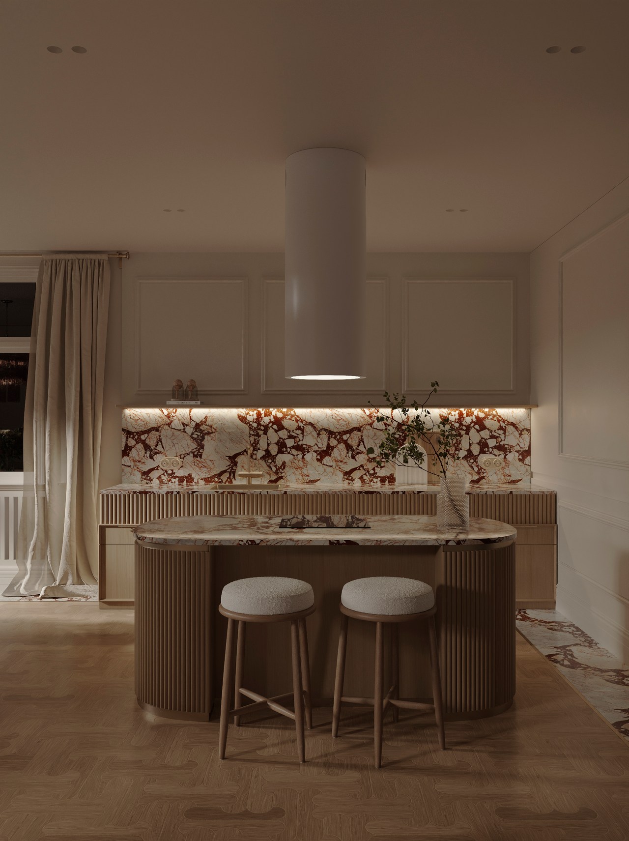 Interior design concept render