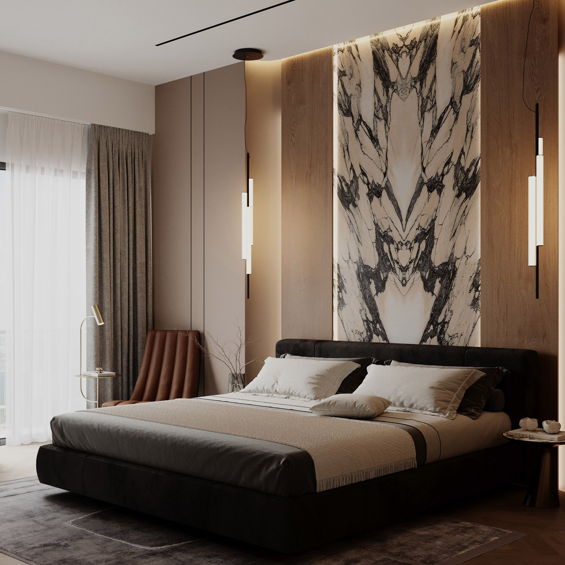 APARTMENT IN DHELI. Дизайн интерьера и 3D-визуализация | AB Design Buro