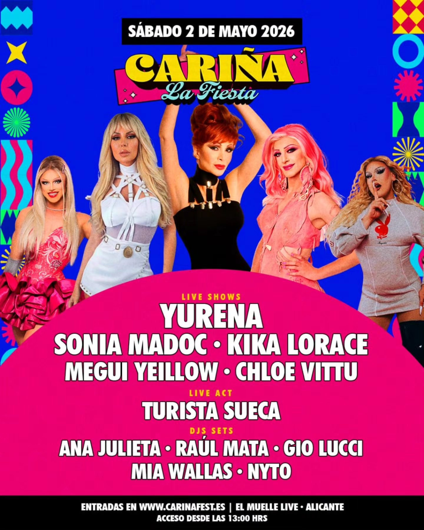 Cariña La Fiesta 2.0 — Alicante’s biggest LGBTQ+ party returns in 2026 | FOTKAI