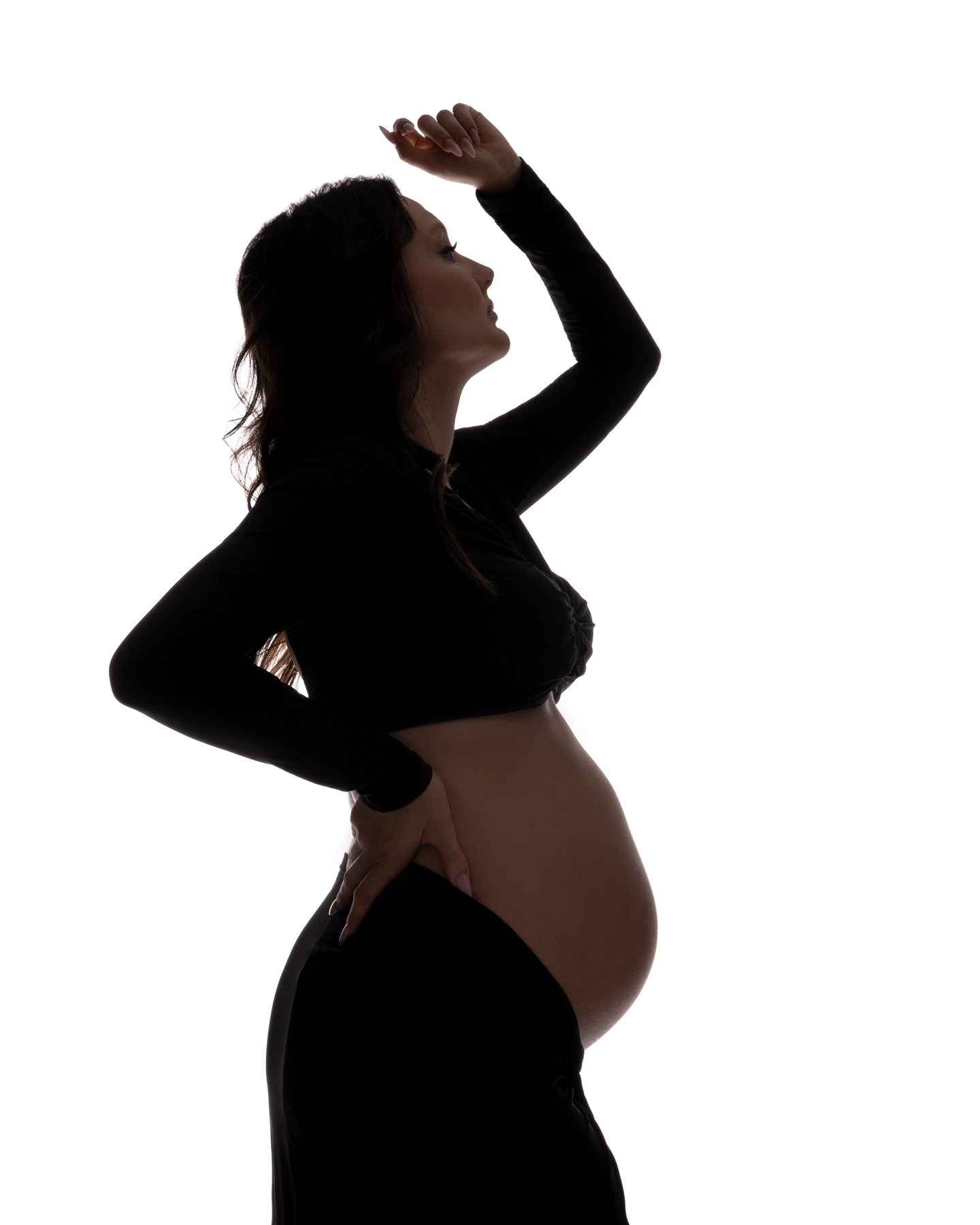 foto gravidanza silhouette artistica Padova donna incinta controluce