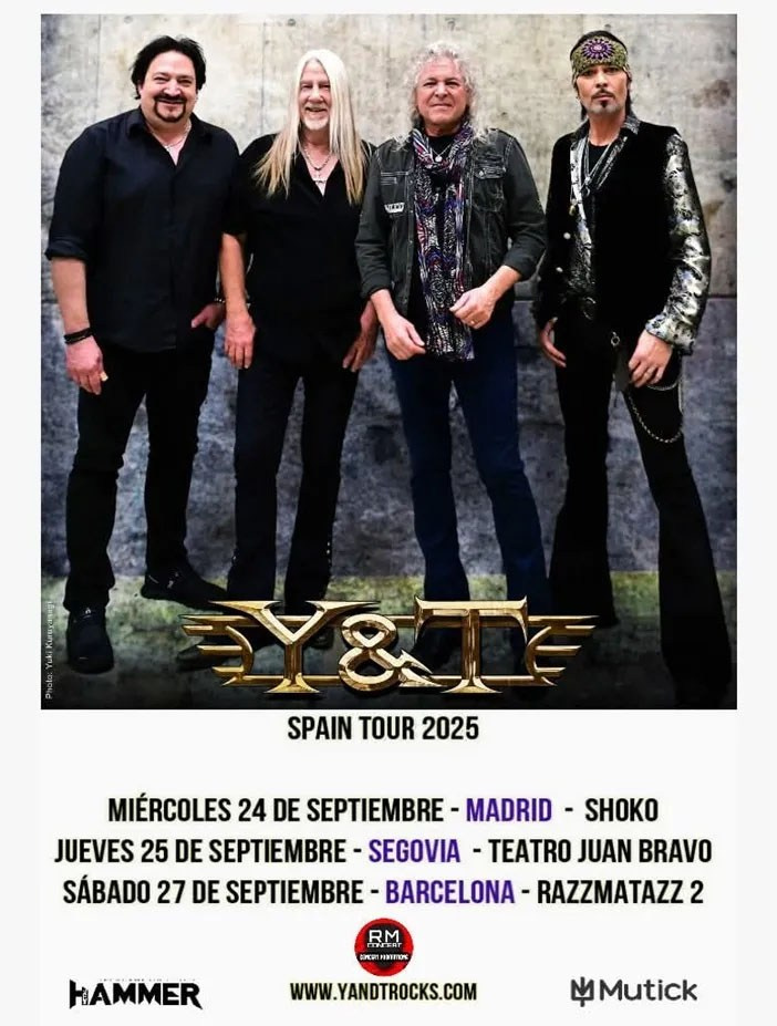 Calendario de conciertos de rock y metal en España – Septiembre 2025 | FOTKAI