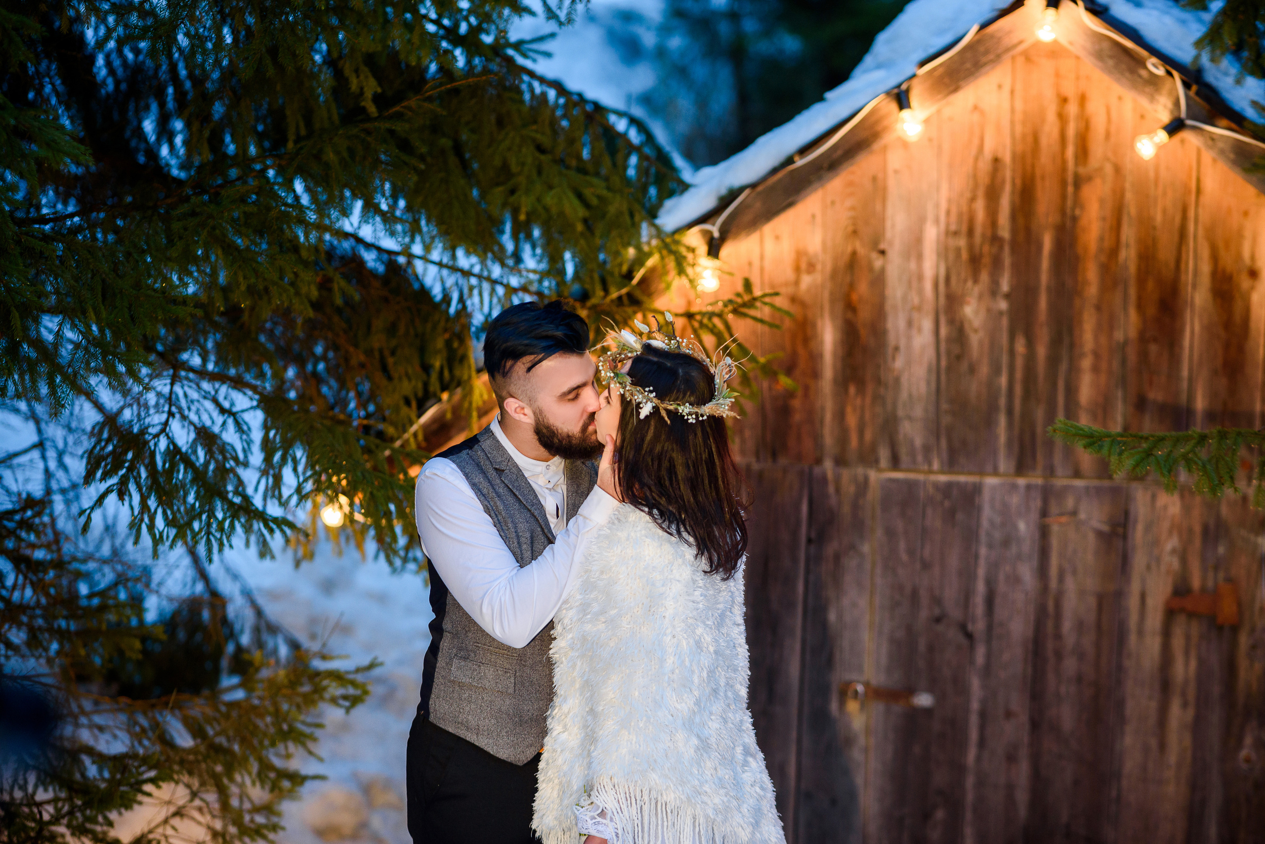 Зимняя свадьба в Карпатах